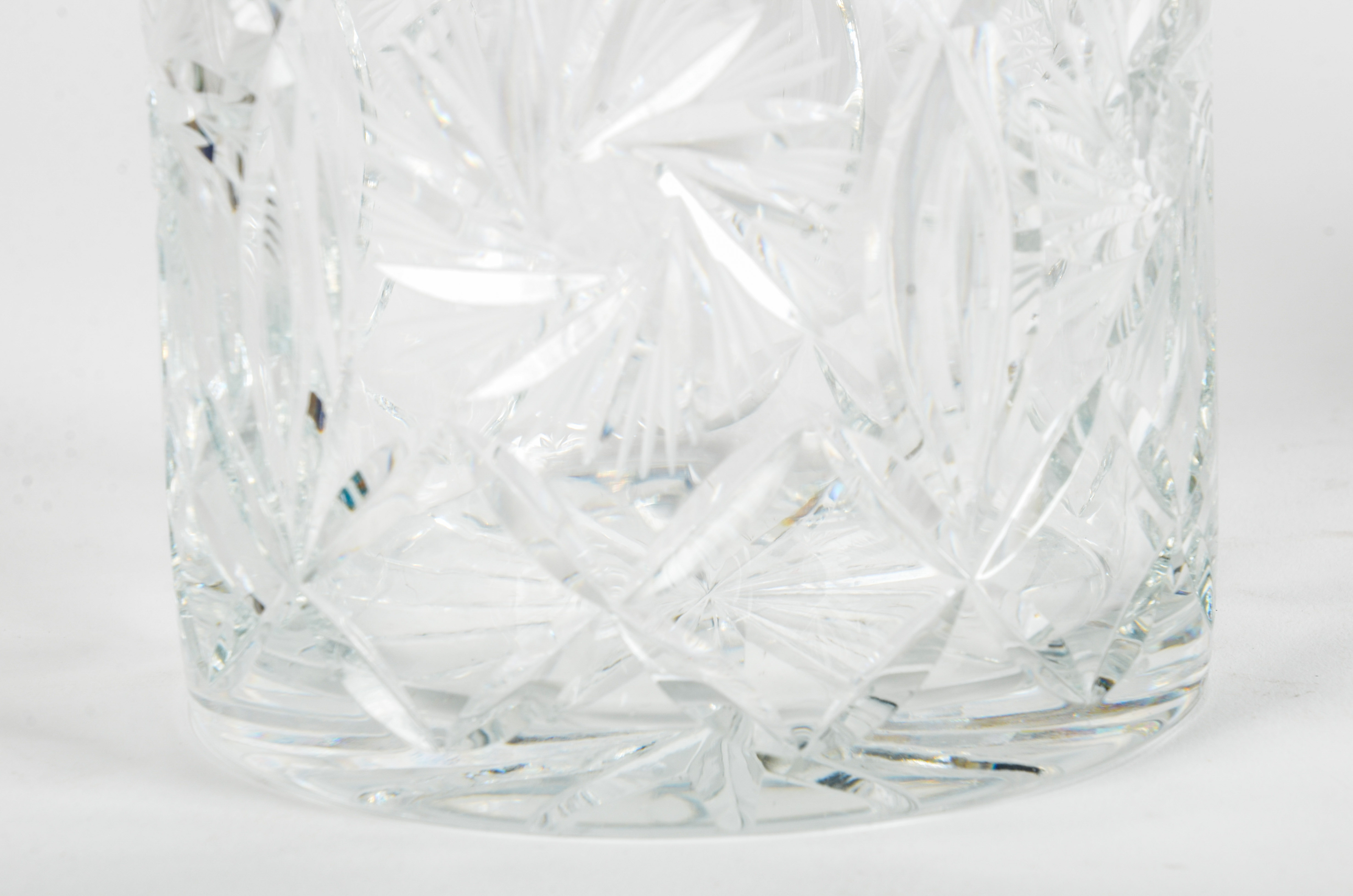 Classic Crystal Vase and Lidded Jar