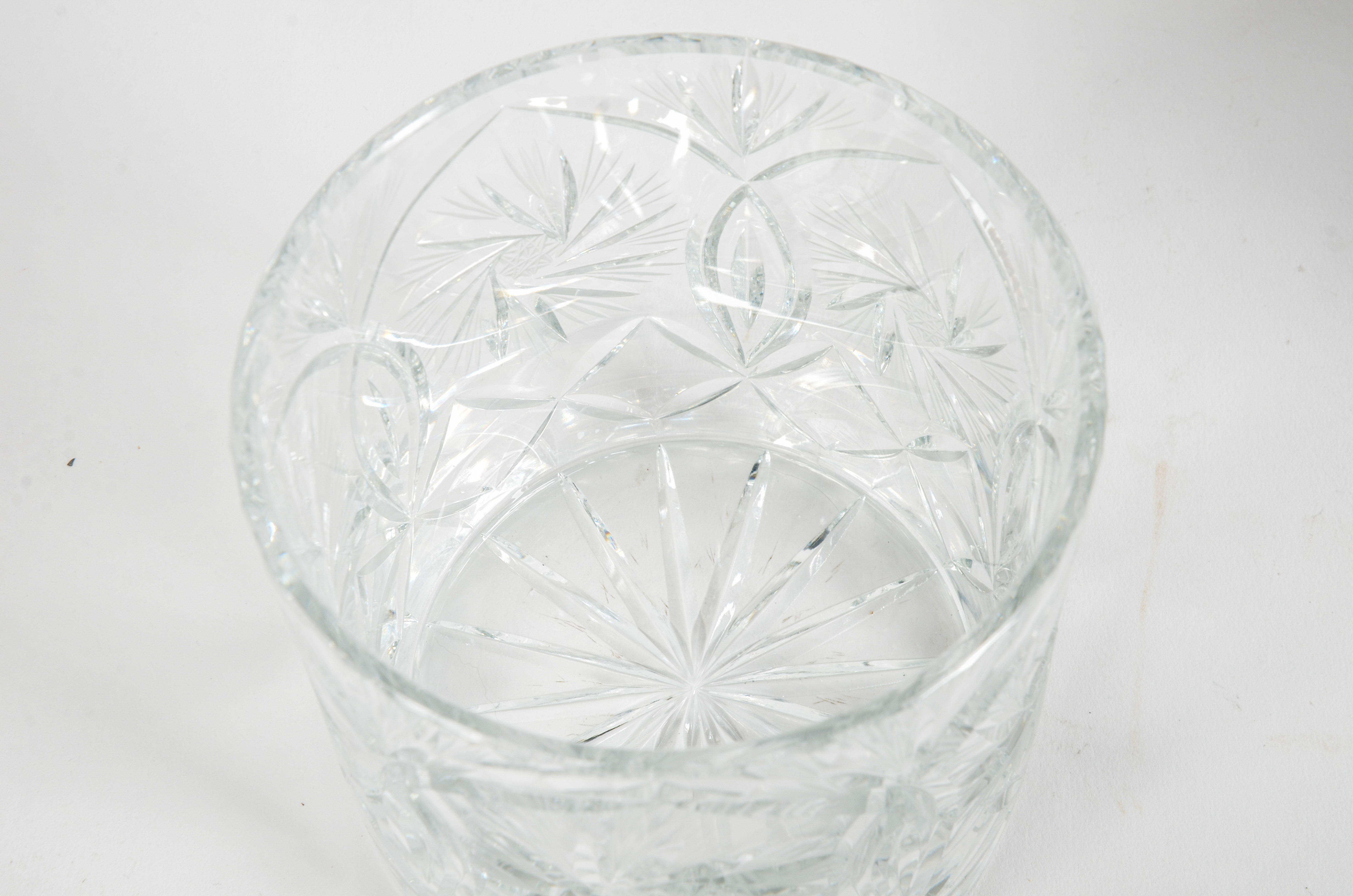 Classic Crystal Vase and Lidded Jar