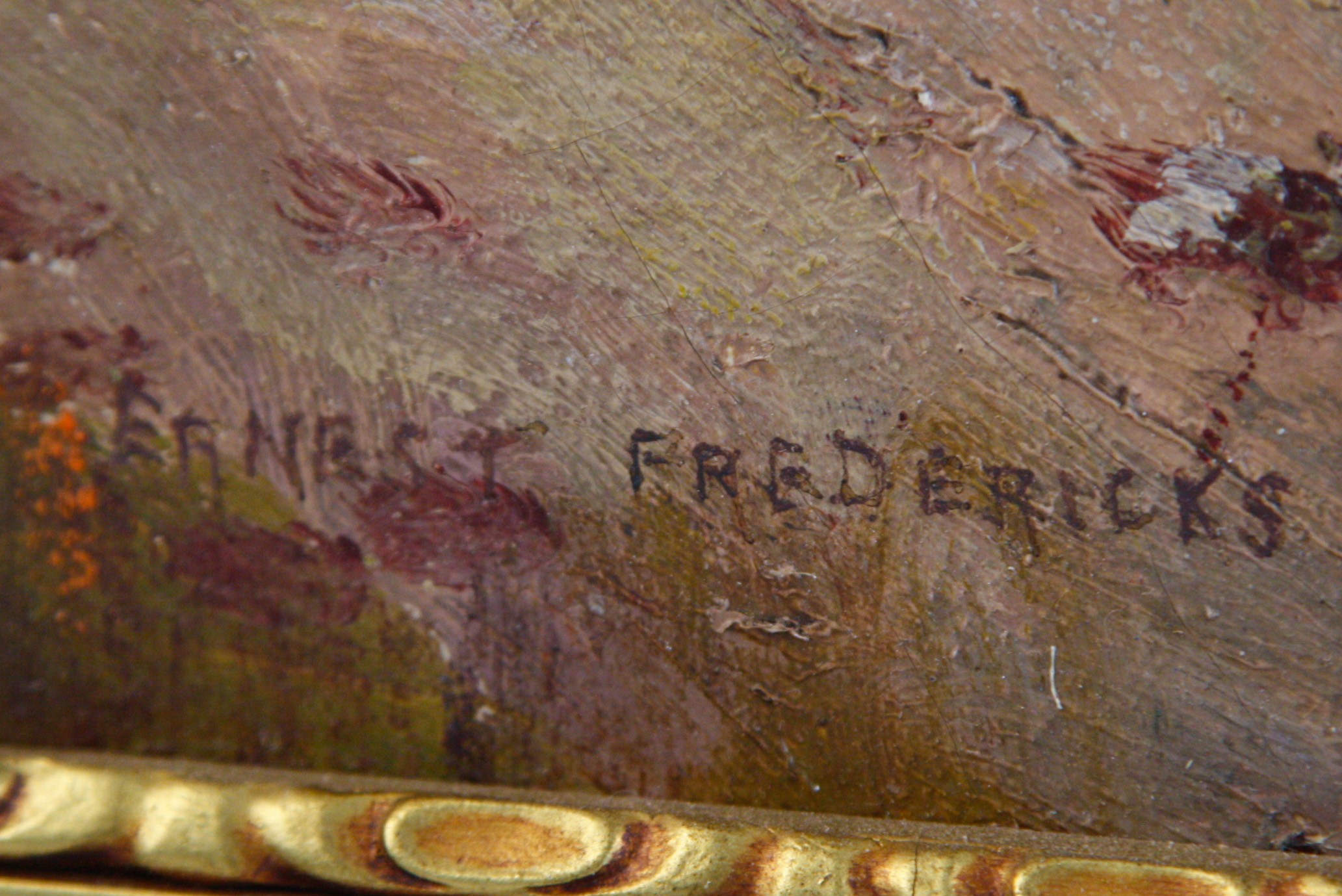 Ernest Fredericks Oil on Canvas "Summer Splendor"