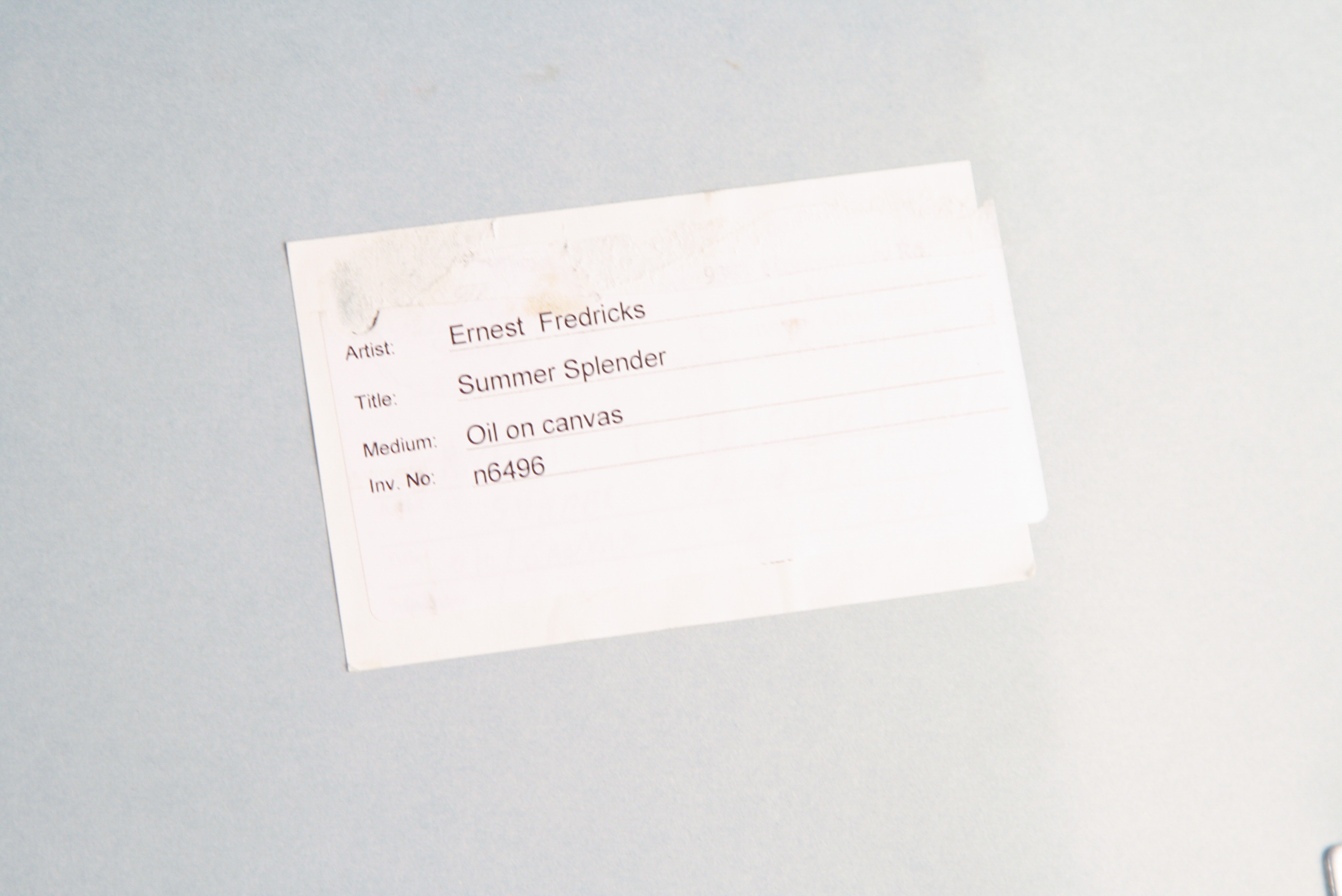 Ernest Fredericks Oil on Canvas "Summer Splendor"