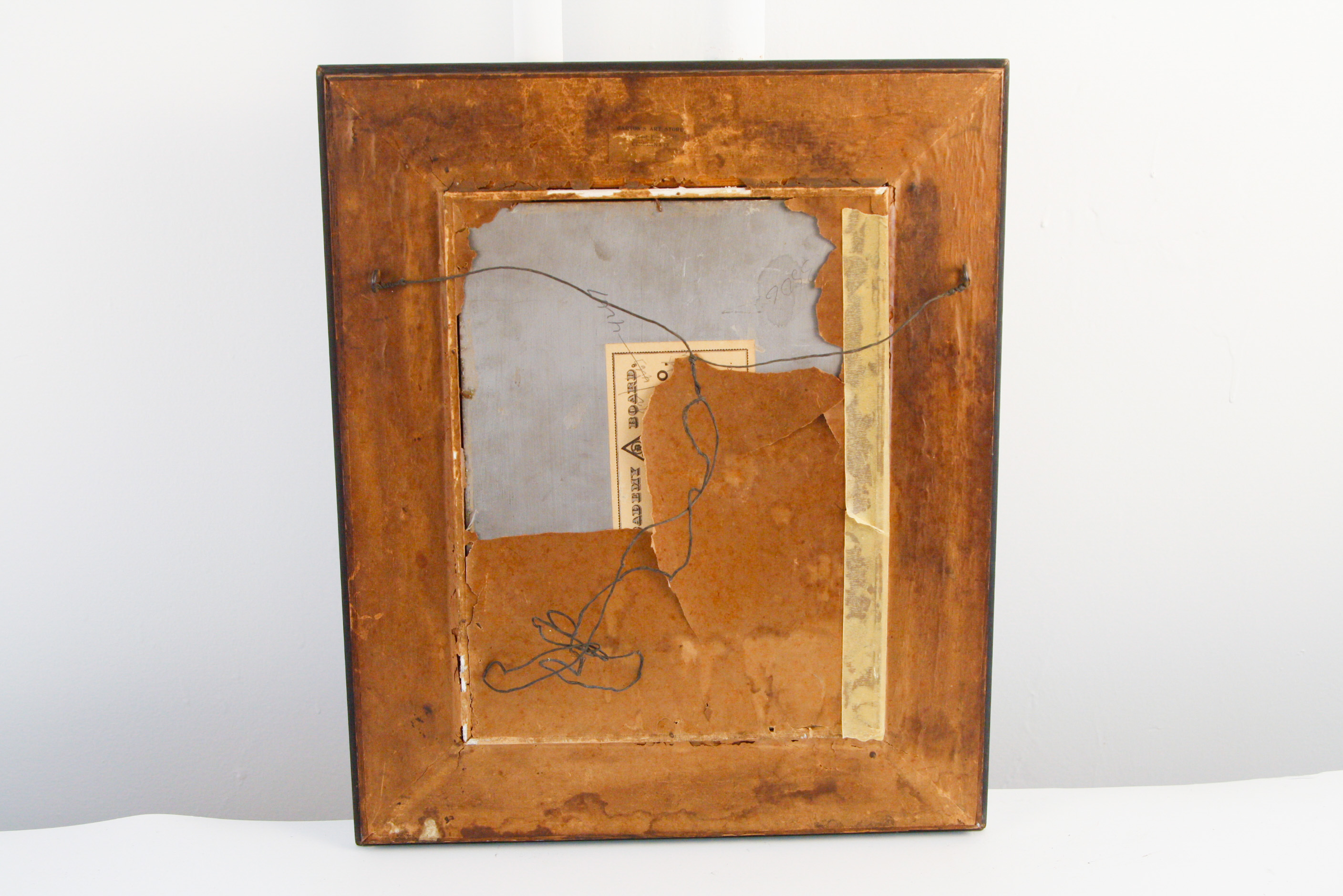 Louis Charles Vogt Oil on Academy Board of a "House in Cincinnati"