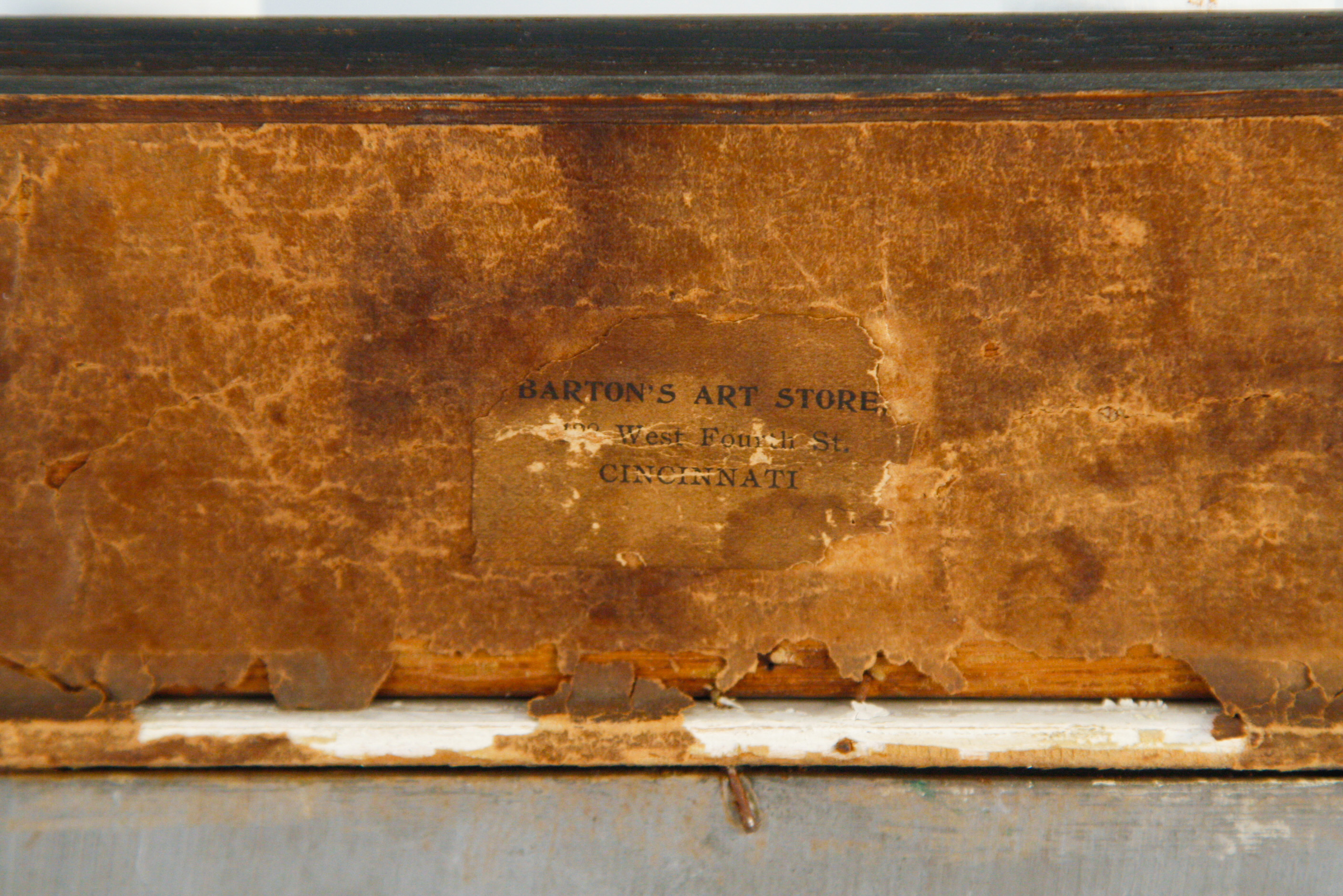 Louis Charles Vogt Oil on Academy Board of a "House in Cincinnati"