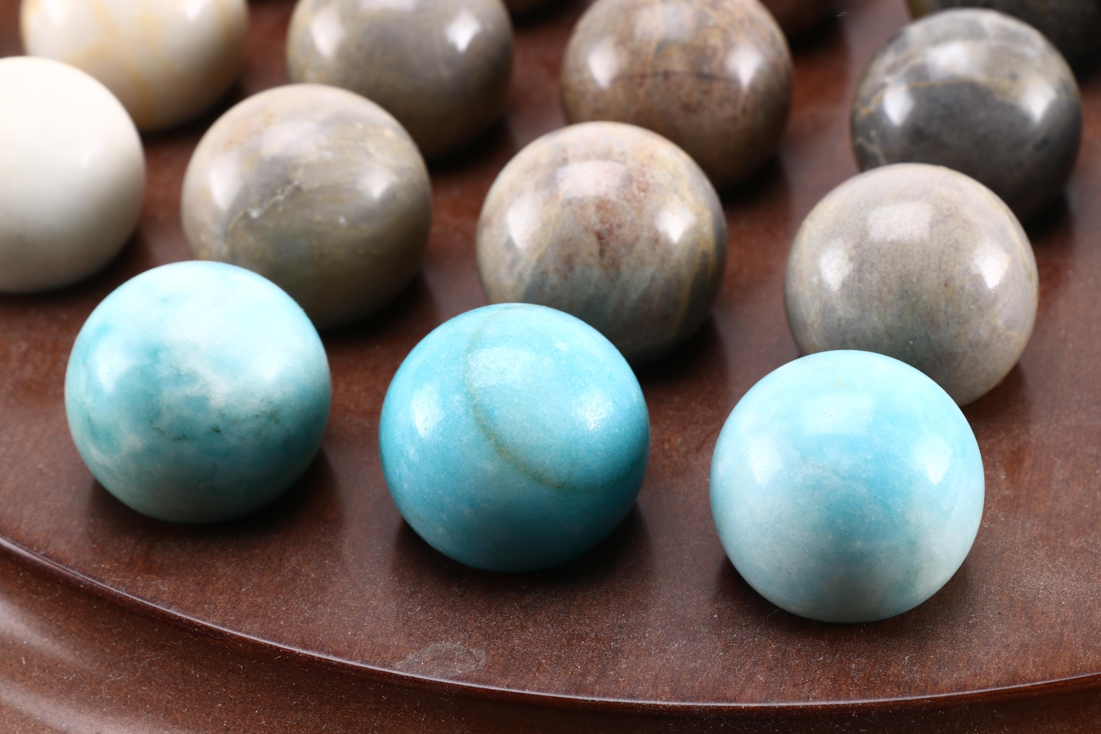 Bombay Company Agate and Marble Solitaire Game