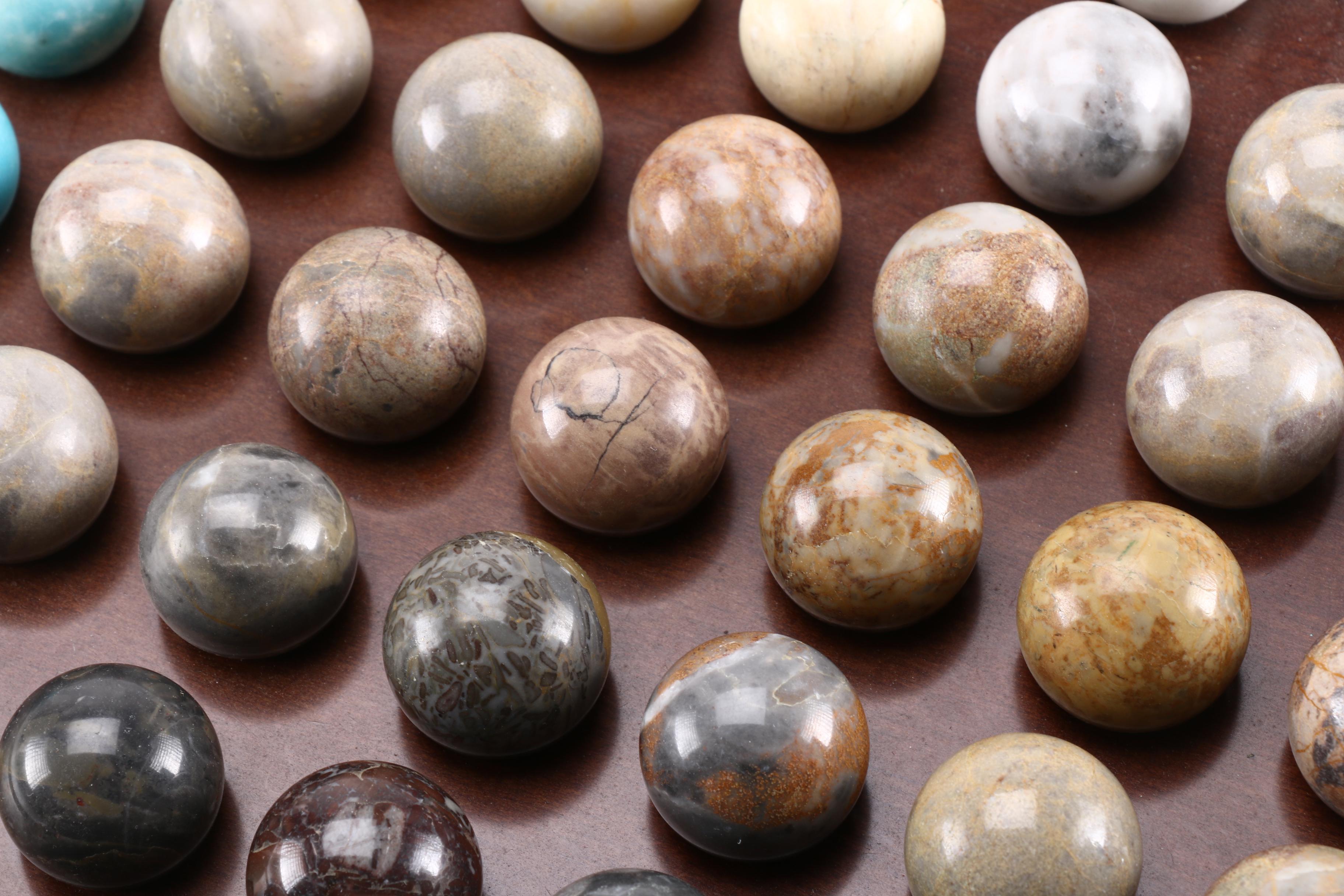 Bombay Company Agate and Marble Solitaire Game