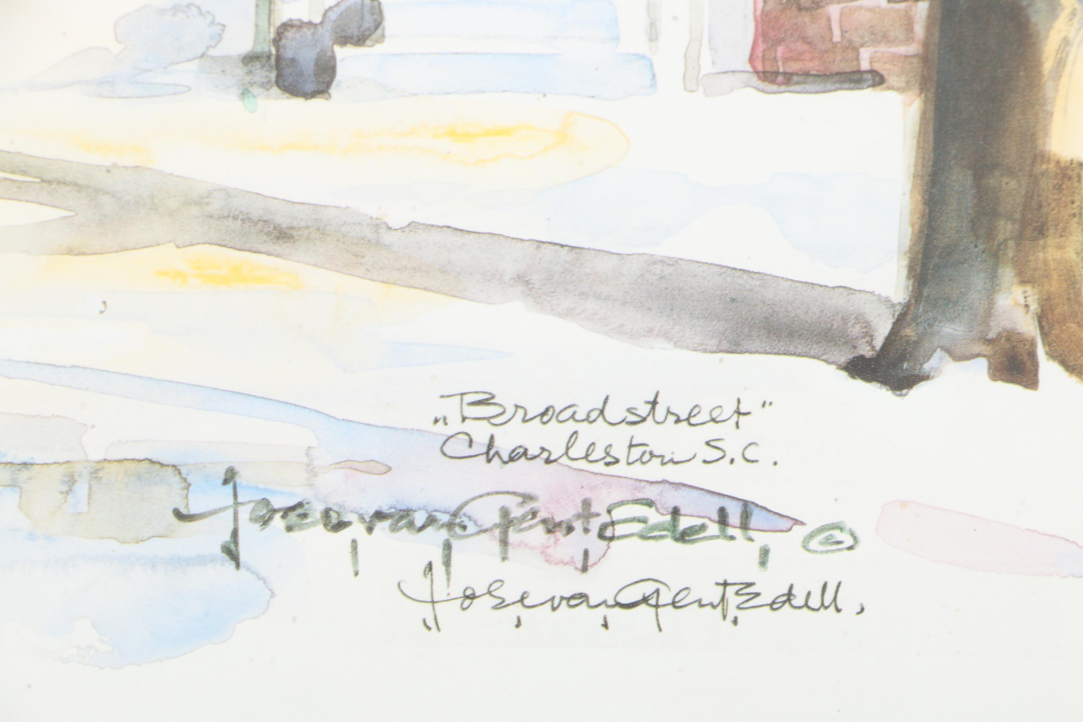 Josie Van Gent Edell Limited Edition Offset Lithographs of South Carolina Architecture