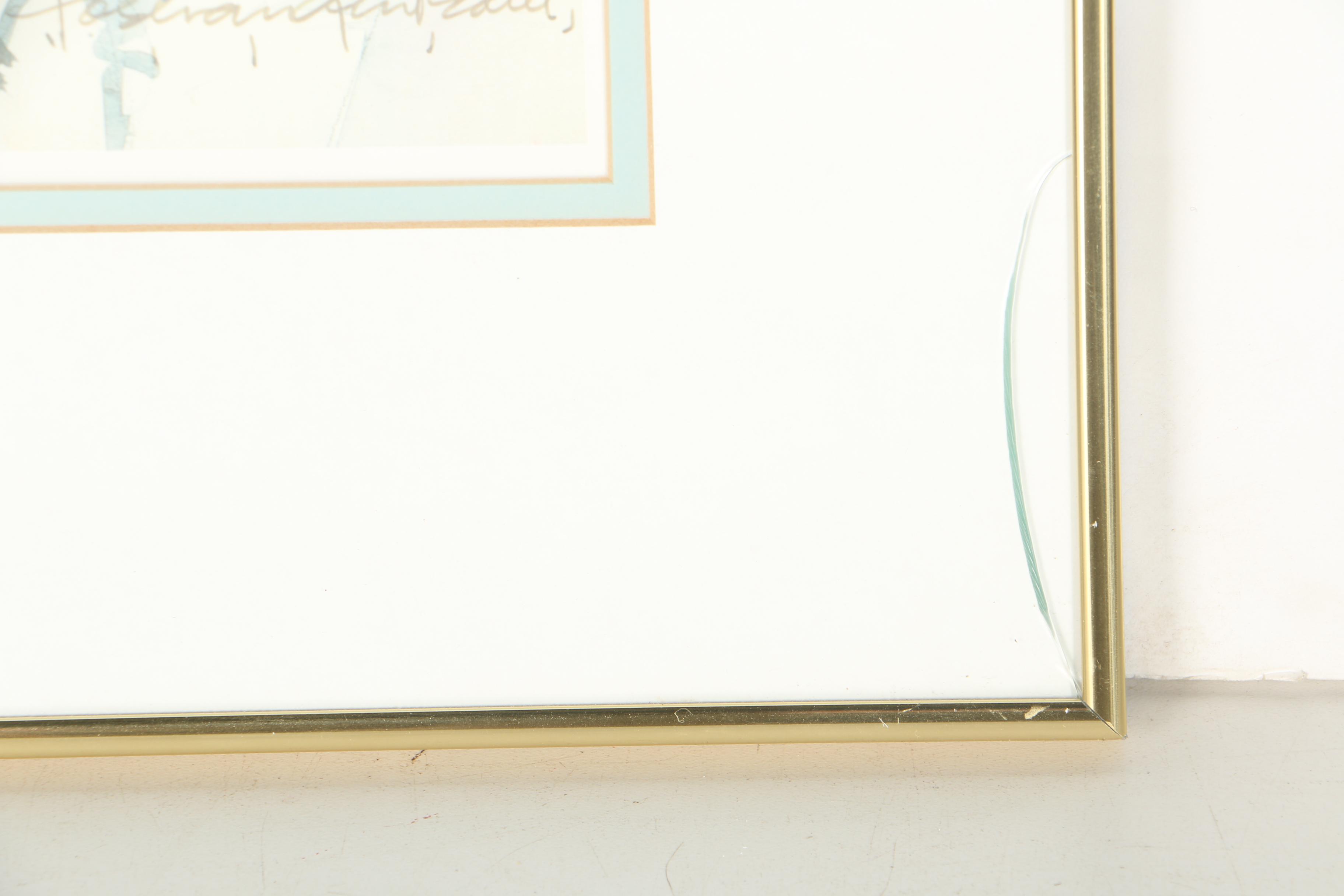 Josie Van Gent Edell Limited Edition Offset Lithographs of South Carolina Architecture