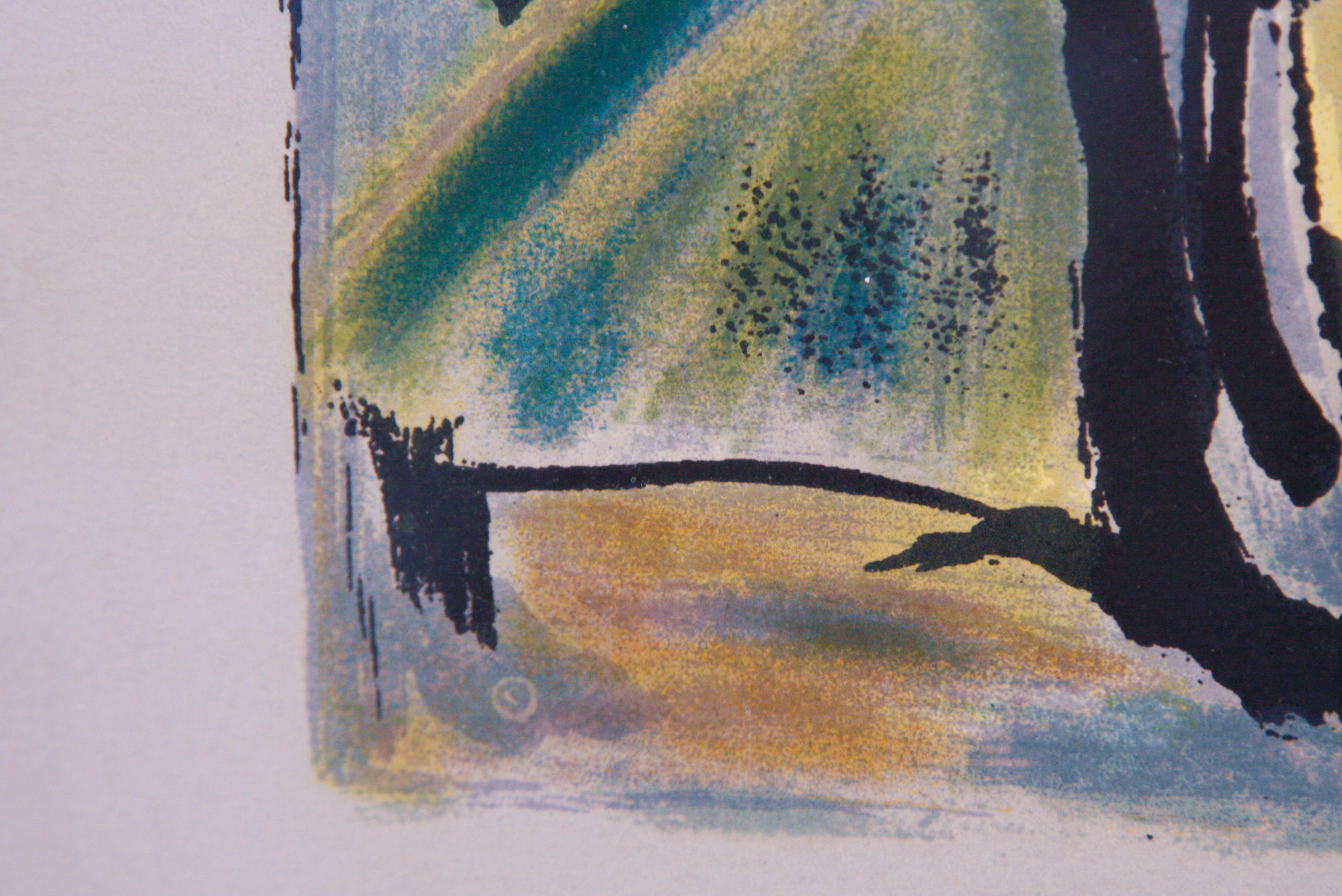 George Rouault Restrike Lithograph of a Woman in Profile