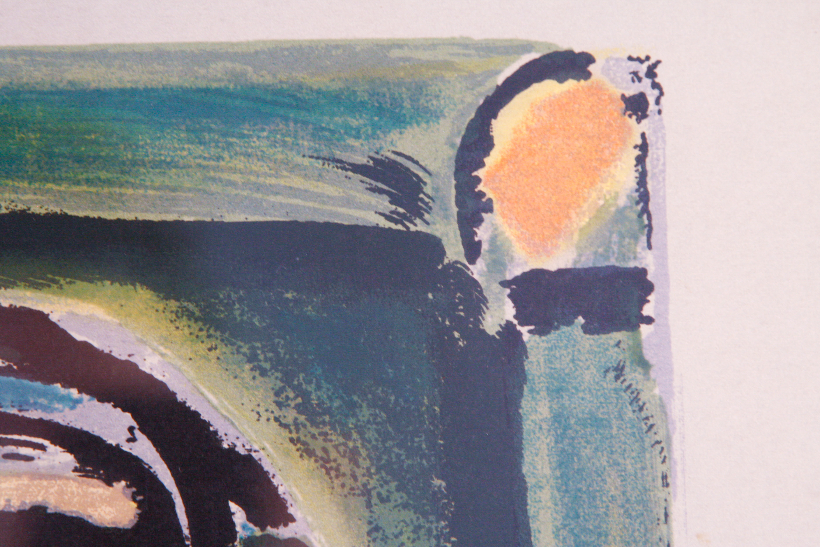 George Rouault Restrike Lithograph of a Woman in Profile