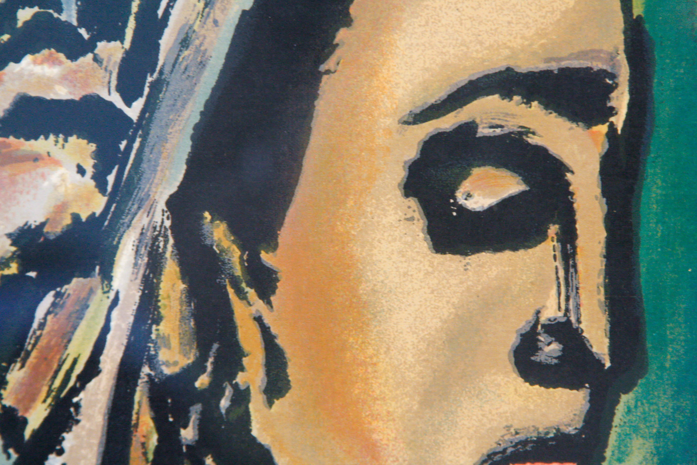 George Rouault Restrike Lithograph of a Woman in Profile