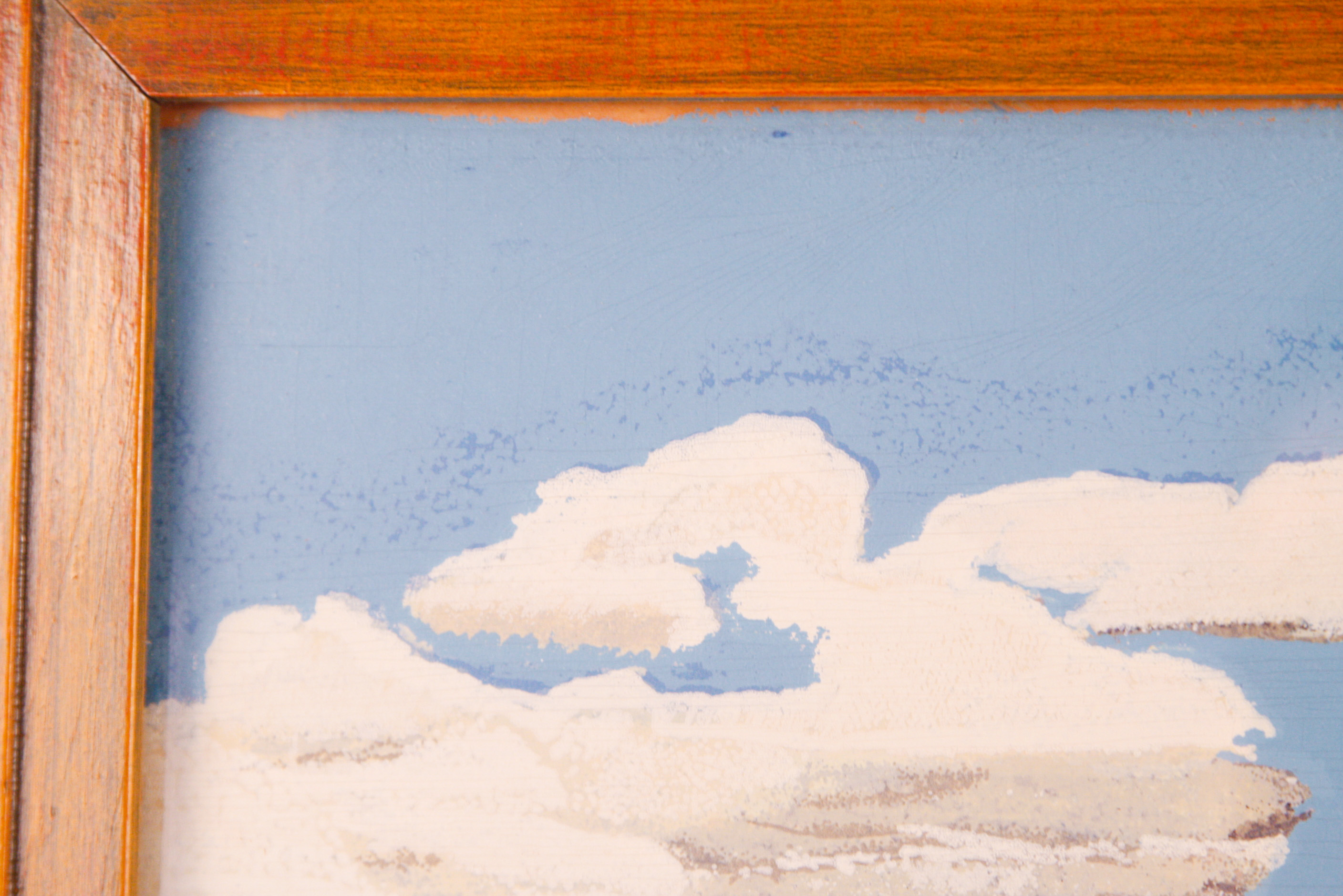 Grandma Moses Silkscreen After "The Old Oaken Bucket"