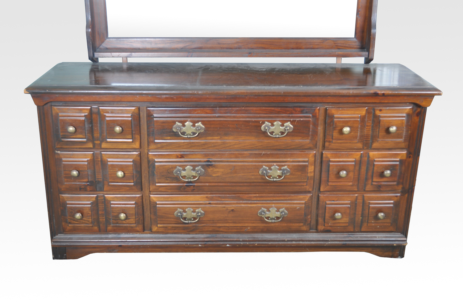 Pine Dresser With Mirror