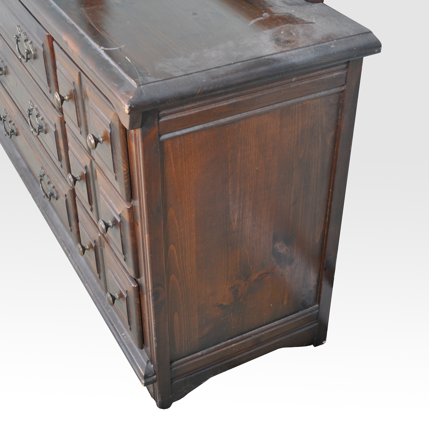 Pine Dresser With Mirror