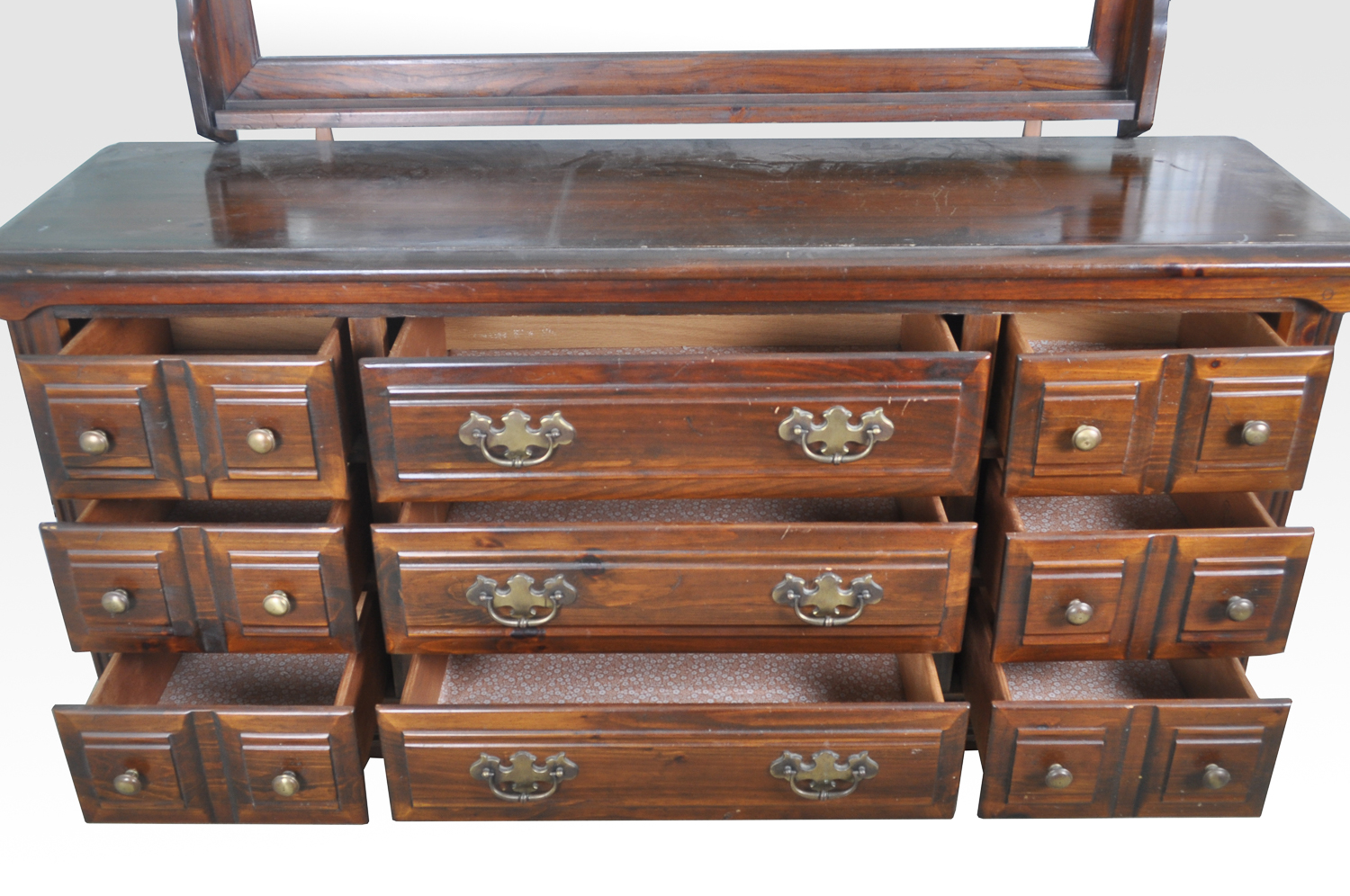 Pine Dresser With Mirror