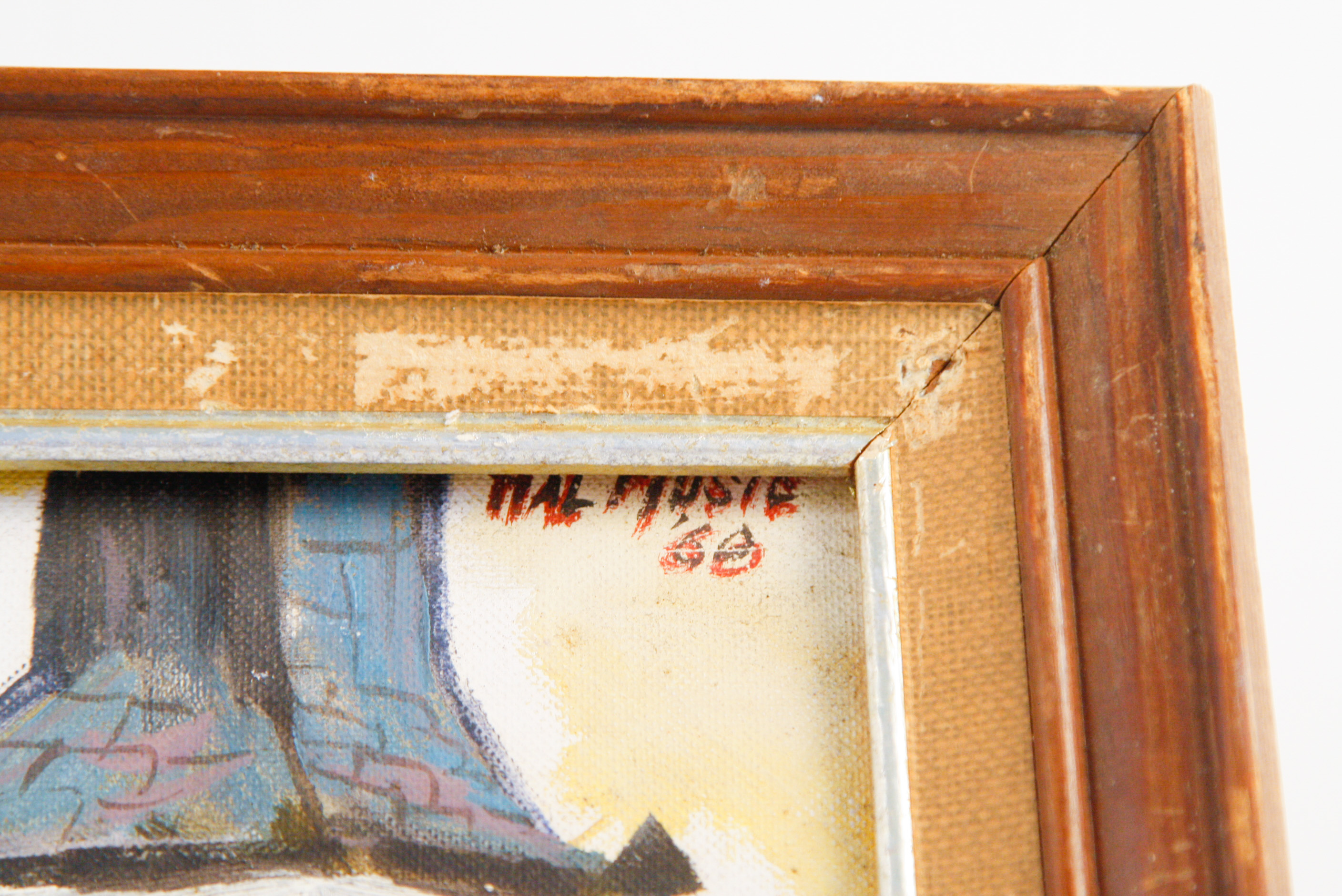 1960 Hal Music Original Oil on Canvasboard