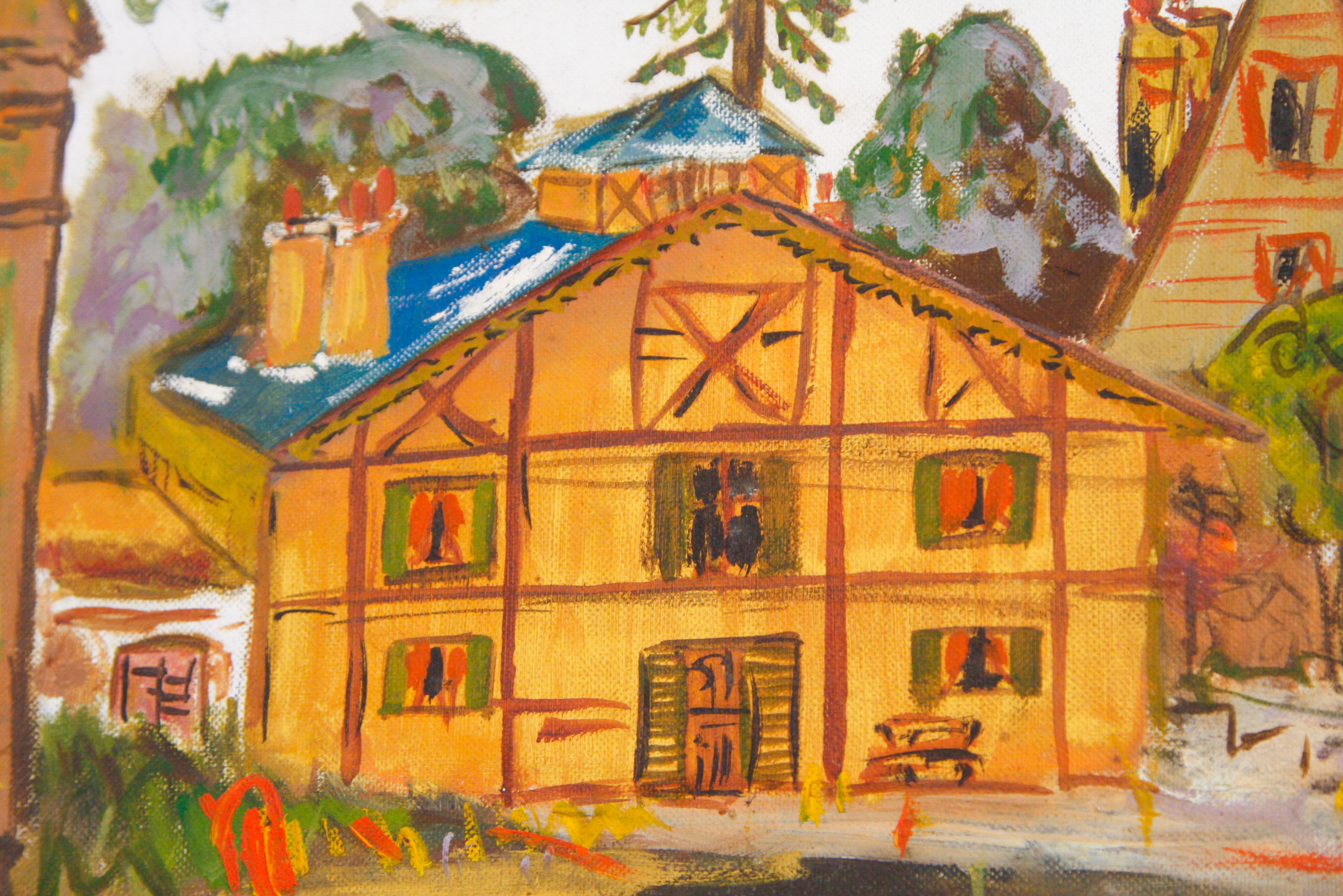 1960 Hal Music Original Oil on Canvasboard