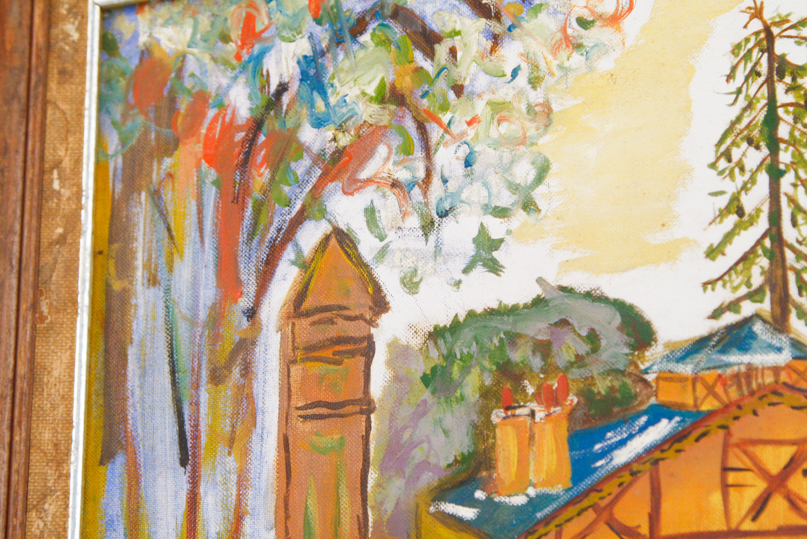 1960 Hal Music Original Oil on Canvasboard