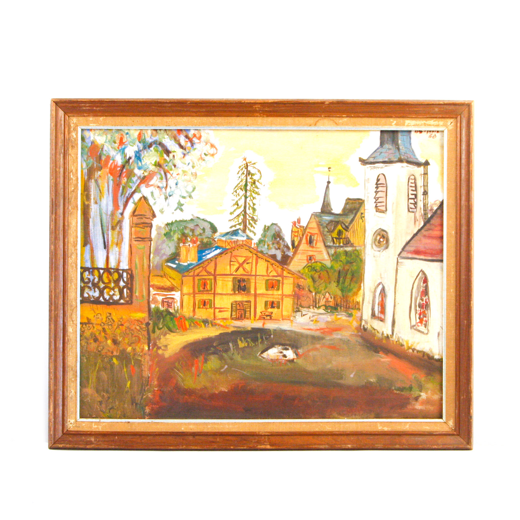 1960 Hal Music Original Oil on Canvasboard