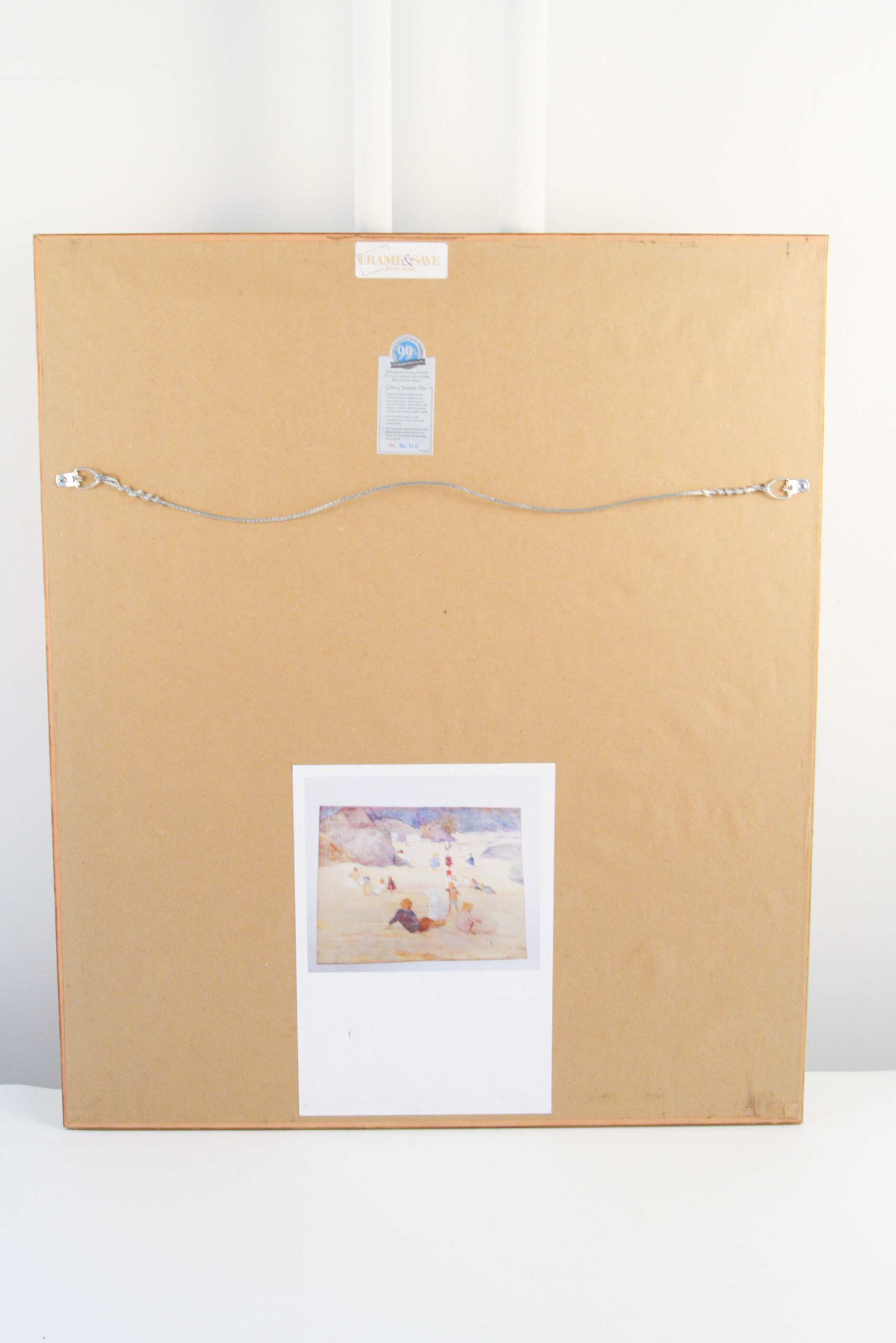 Emma Mendenhall Watercolor on Paper of Houses on the Ohio River