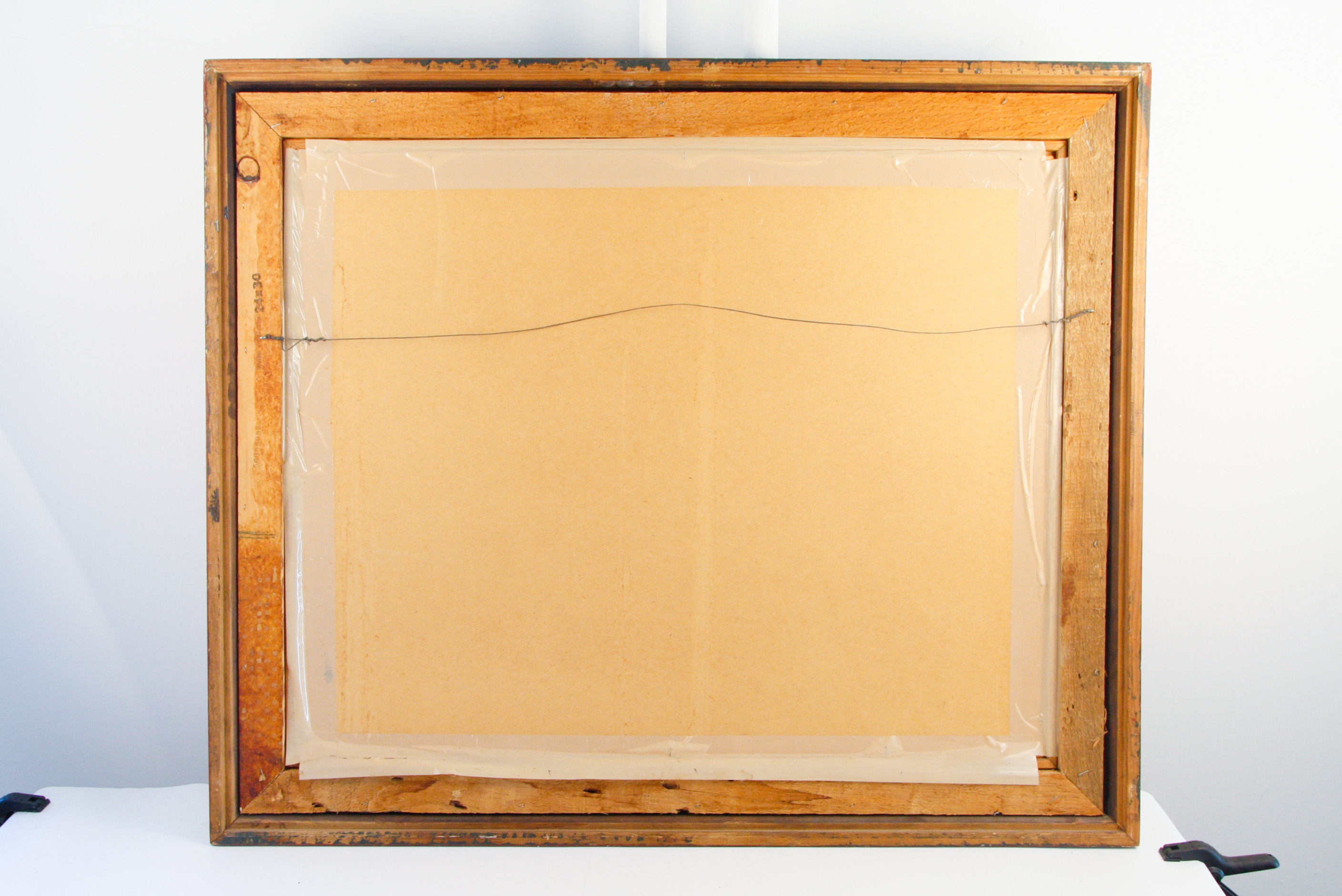 Jane Eckelberry Contemporary Folk Art Oil on Board of a Farm Scene