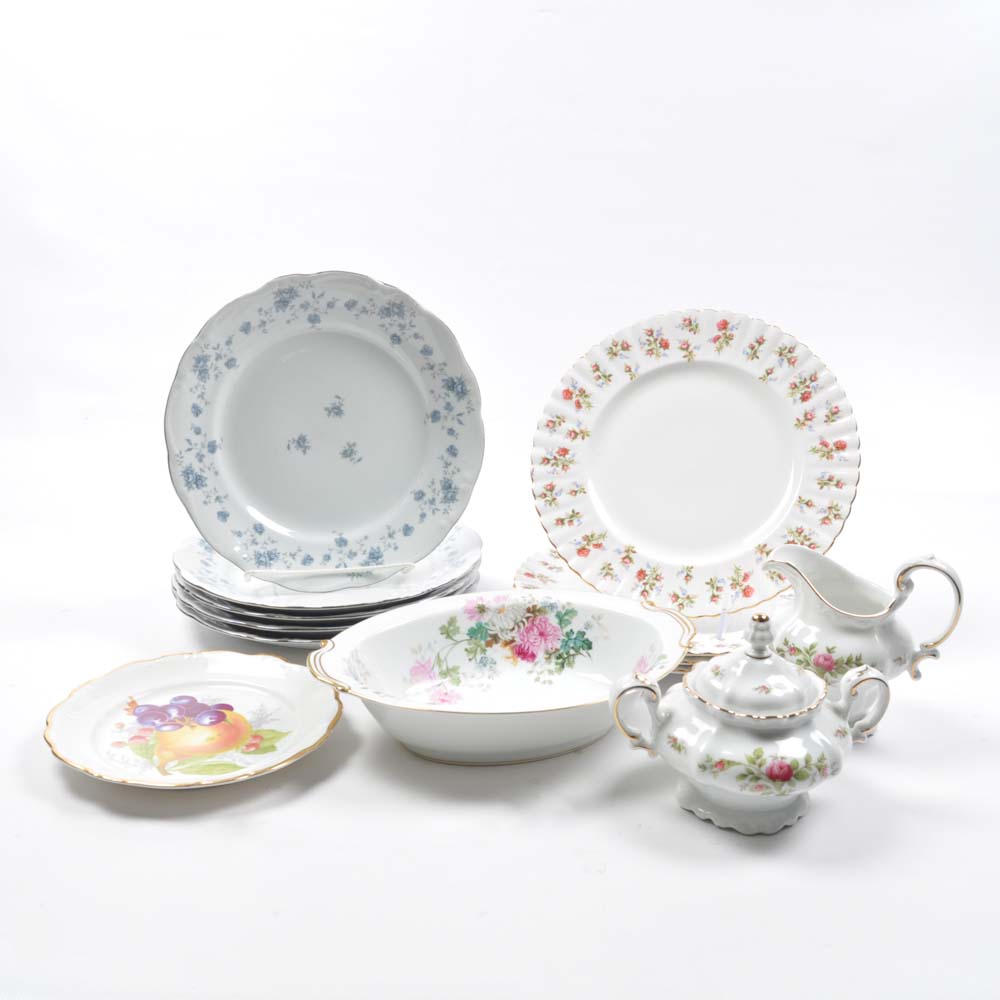 Floral Tableware Featuring Royal Albert and Haviland