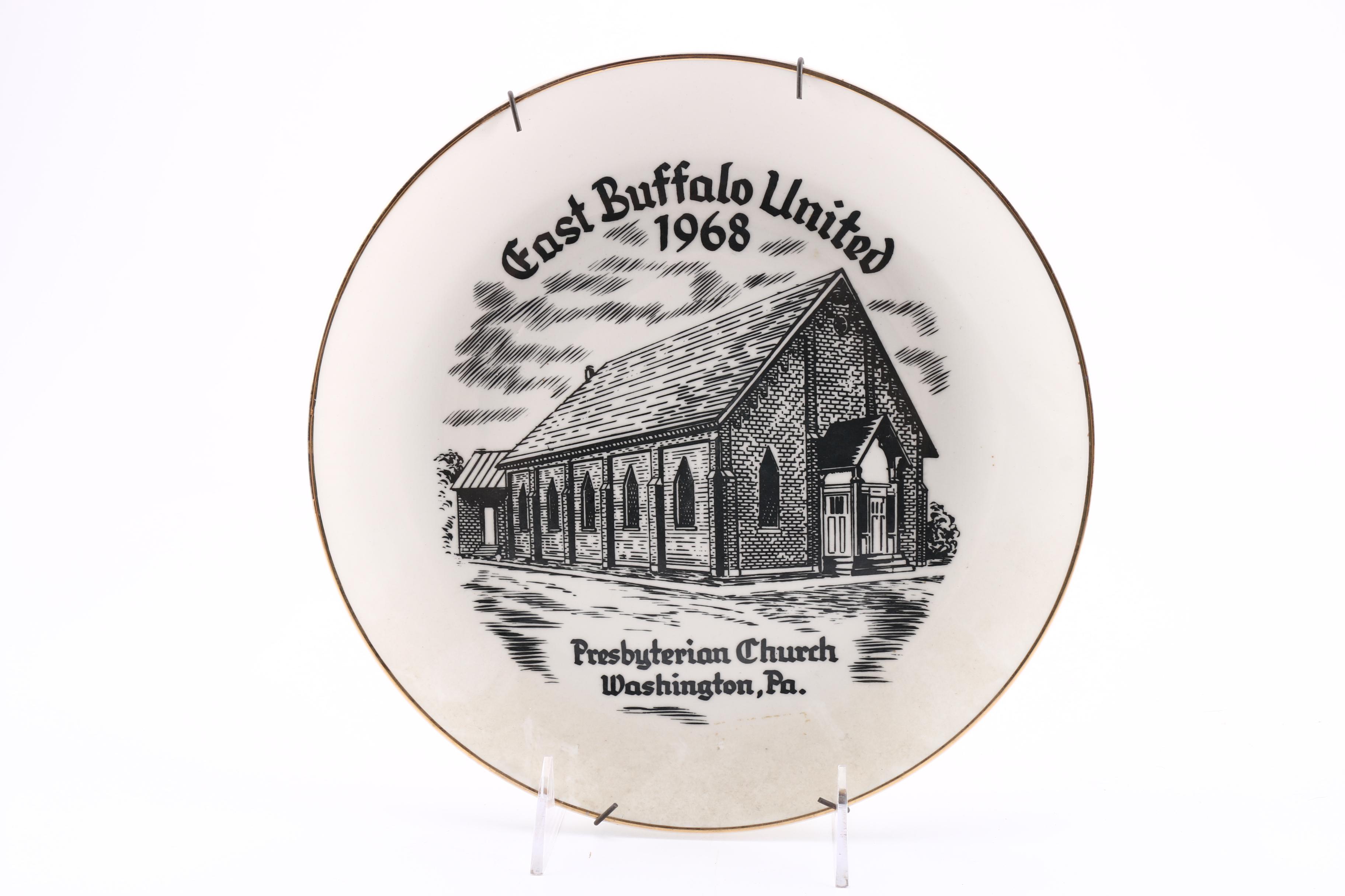 Vintage Commemorative Plates Featuring Pennsylvania, Ohio, and West Virginia Landmarks and More
