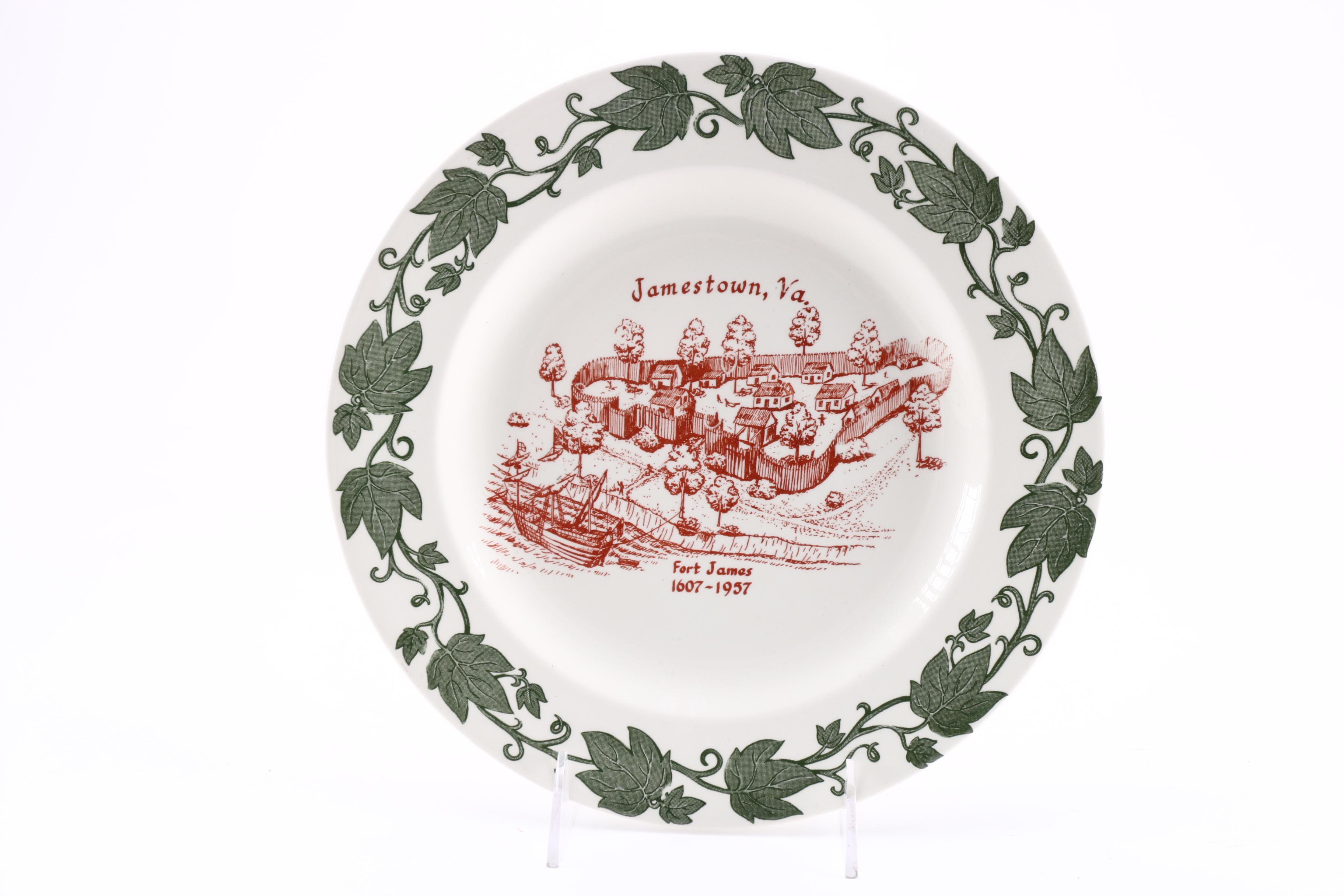 Vintage Commemorative Plates Featuring Pennsylvania, Ohio, and West Virginia Landmarks and More