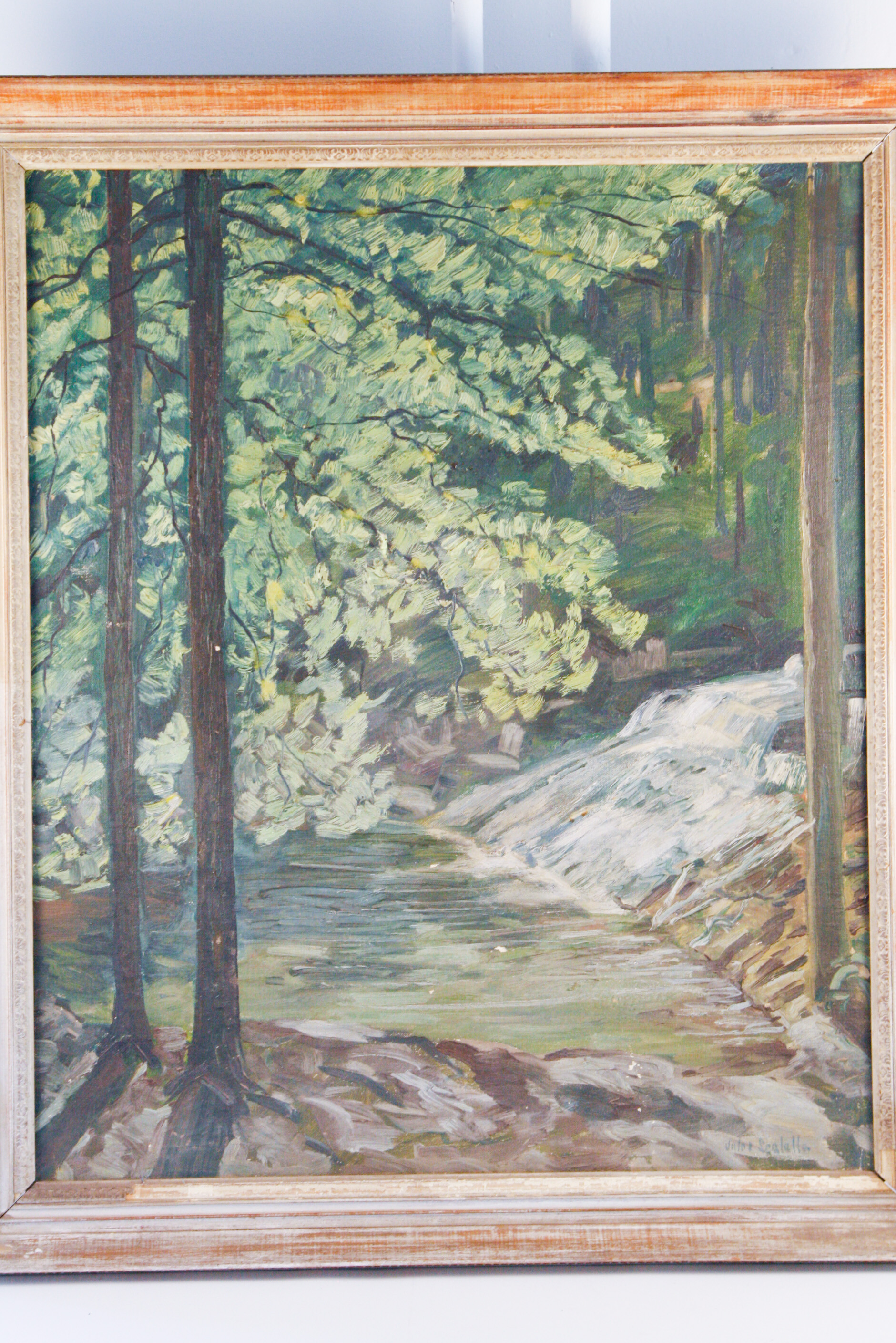 J. Scalalla Original Oil on Canvas Landscape