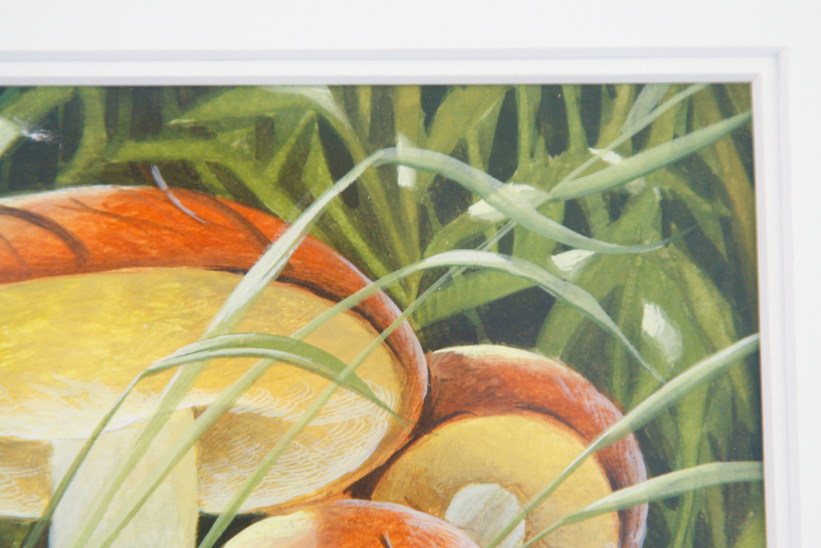 John A. Ruthven Original Watercolor and Gouache on Paper "White Footed Mouse and Russulas"