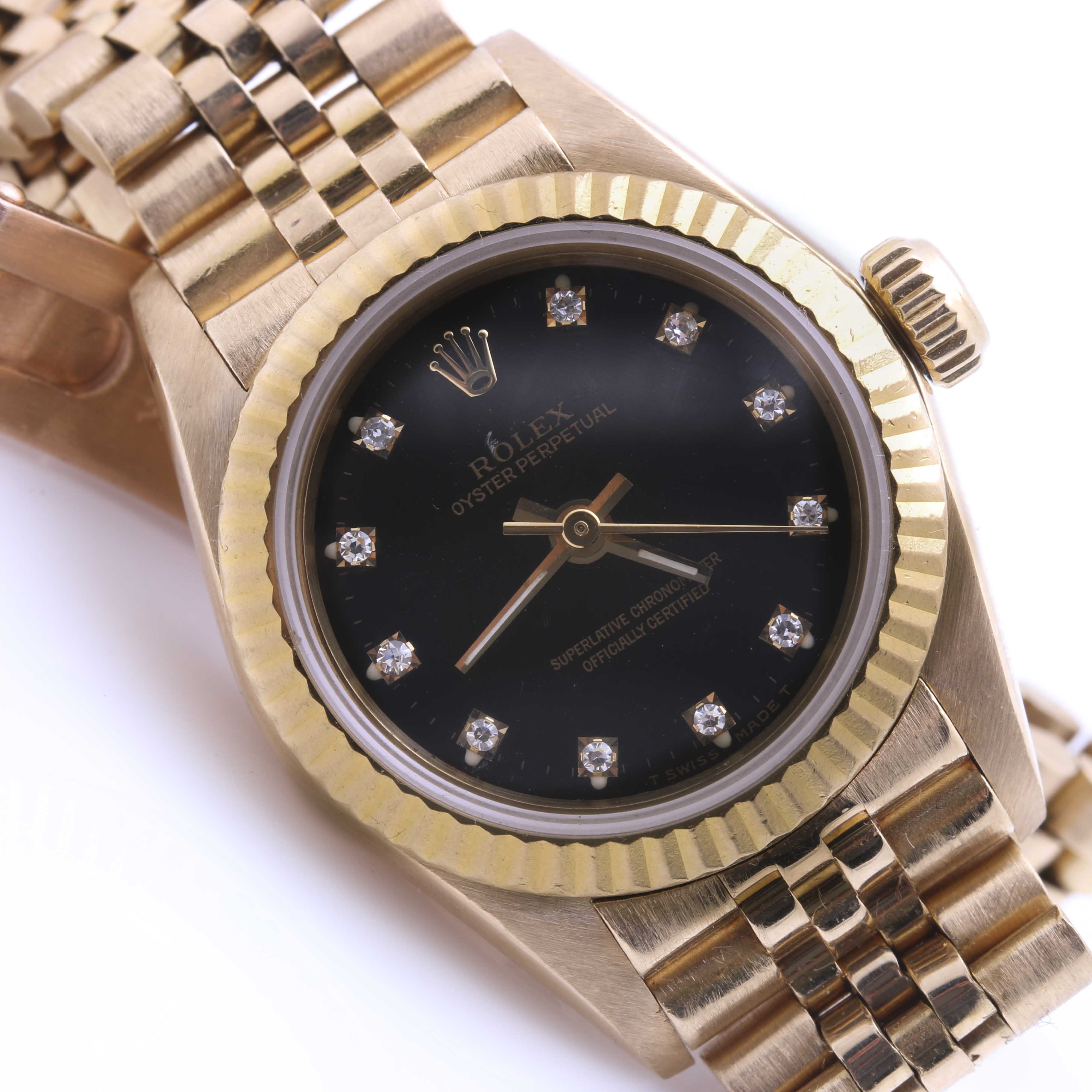 18K Gold Rolex Oyster Perpetual Watch