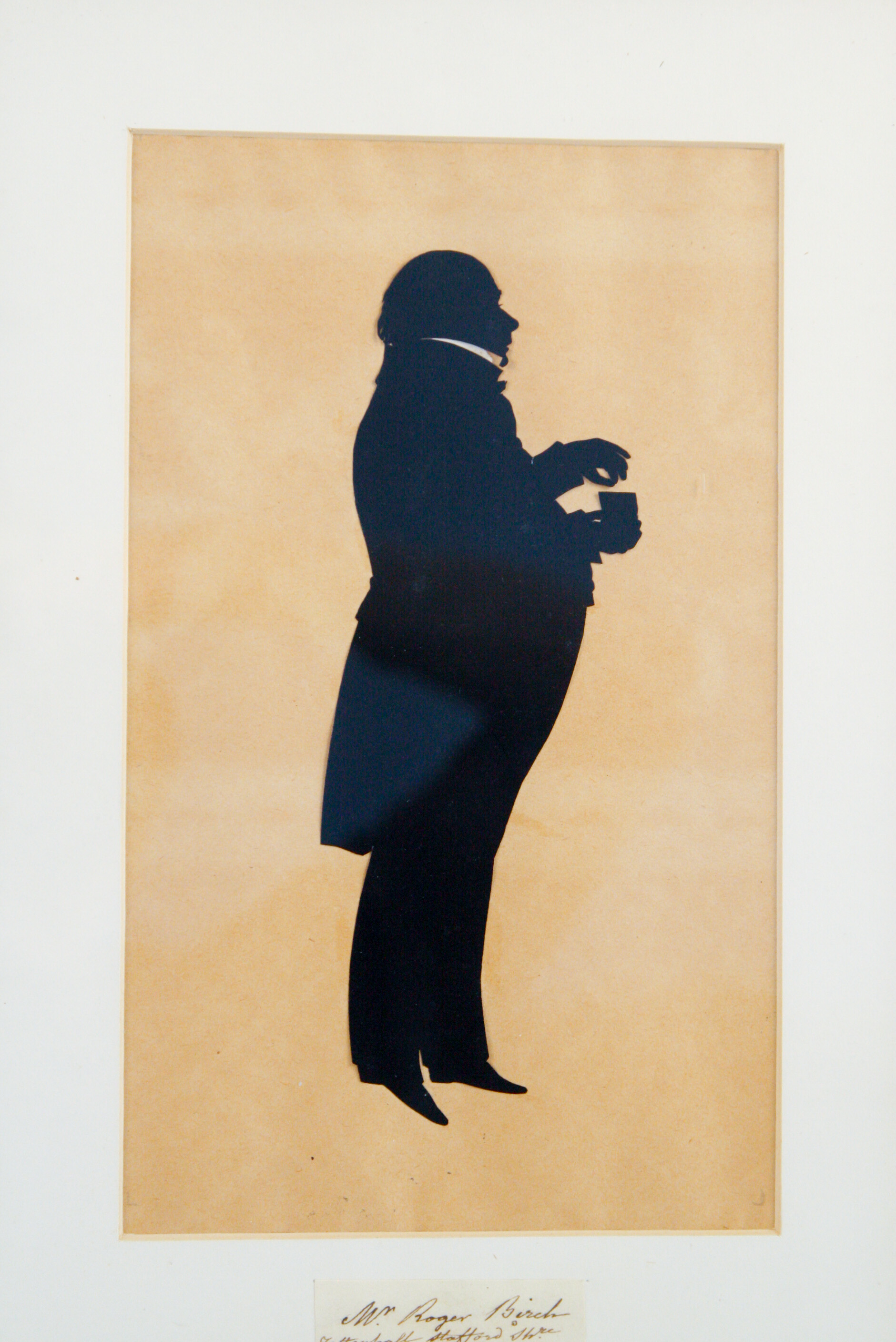 19th C. Cut Paper Siilhouette