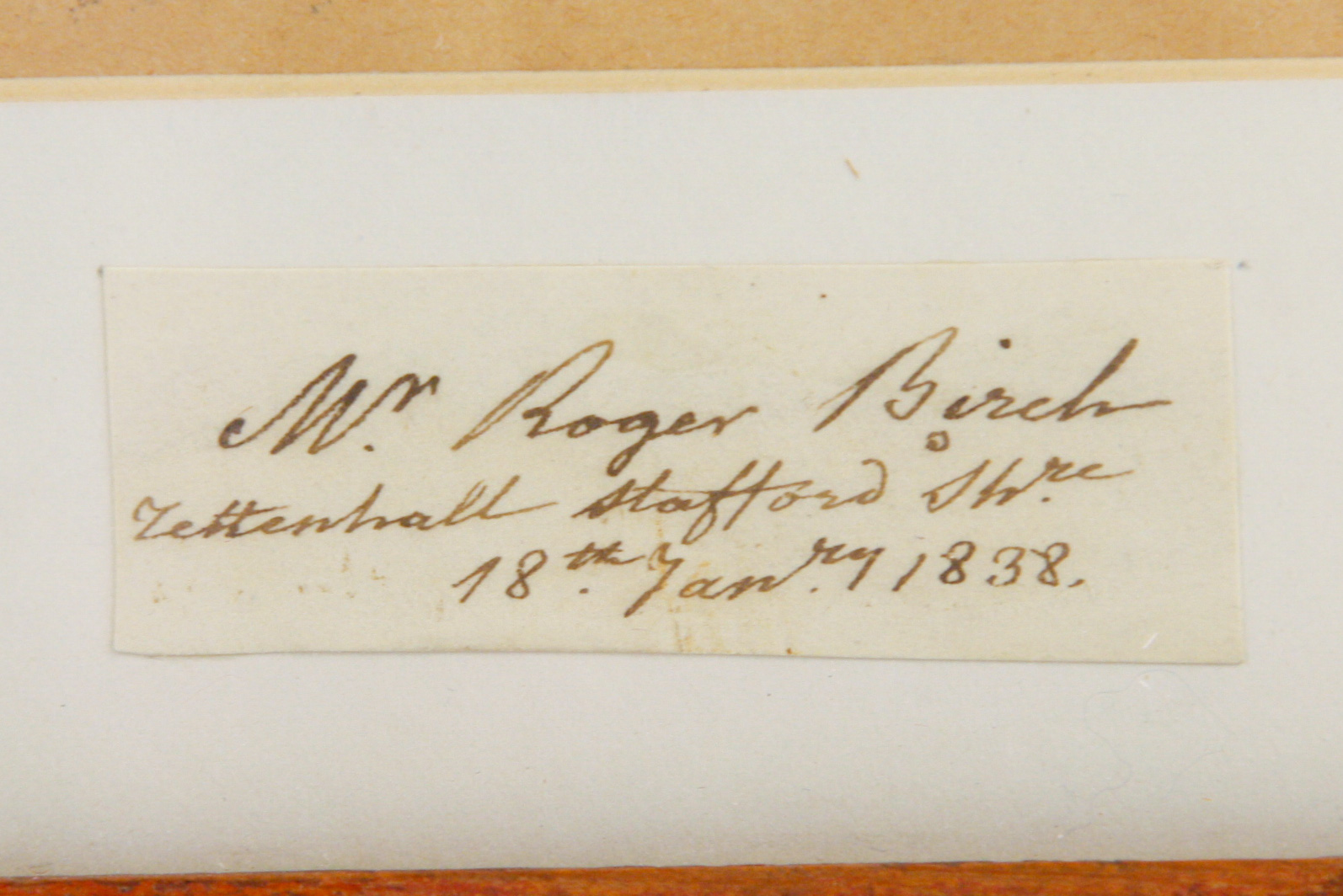 19th C. Cut Paper Siilhouette