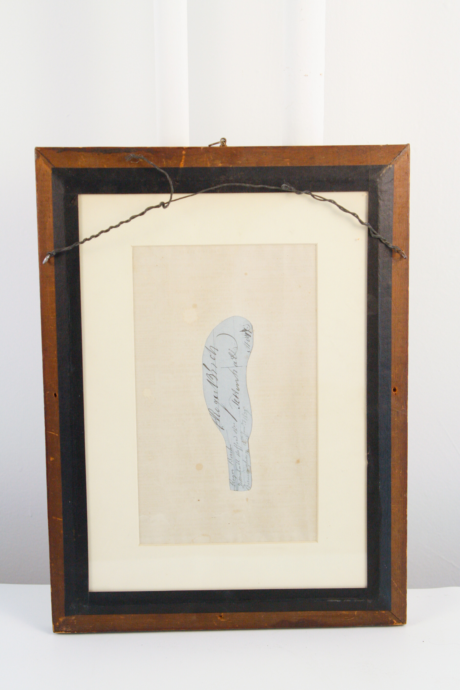 19th C. Cut Paper Siilhouette