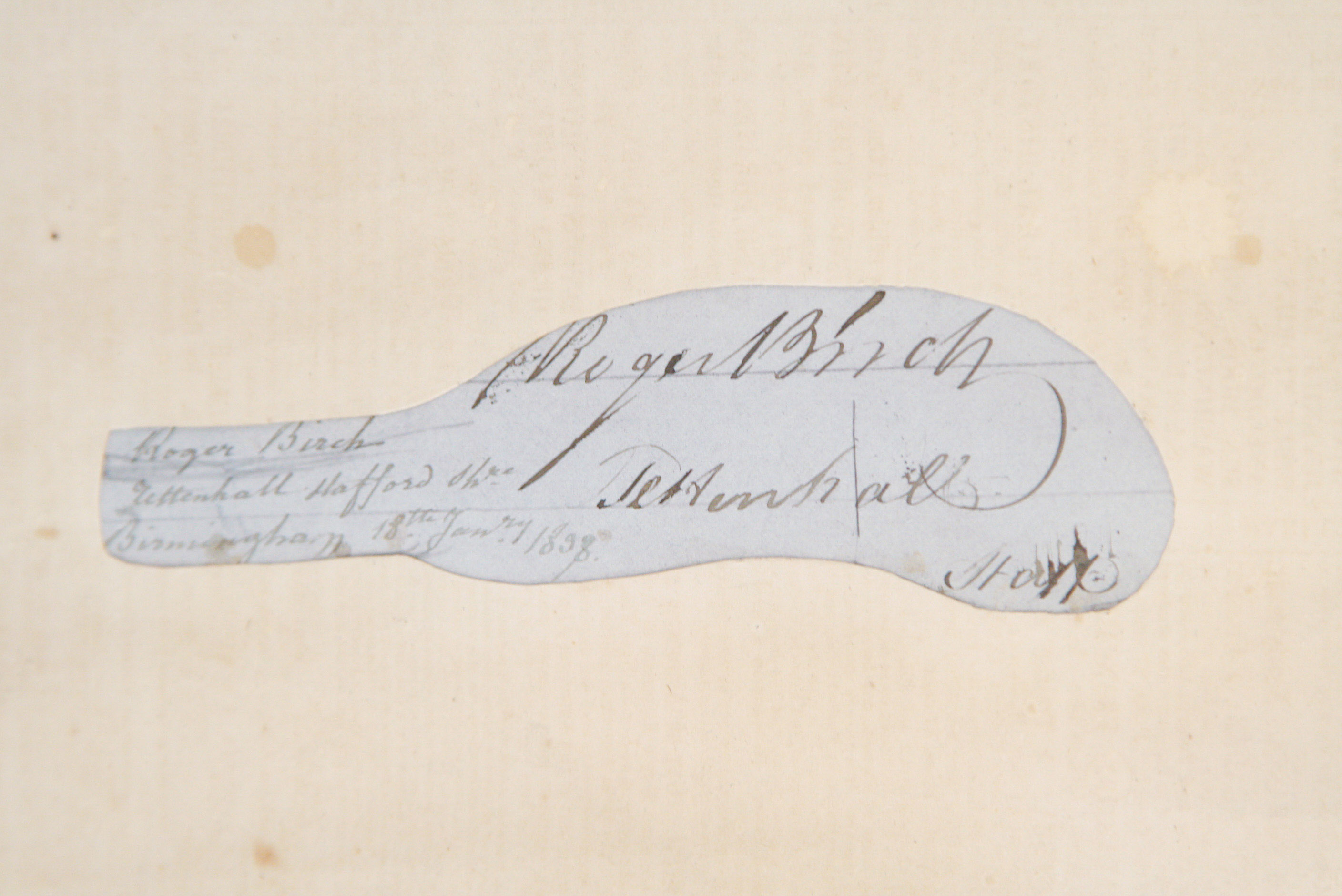 19th C. Cut Paper Siilhouette