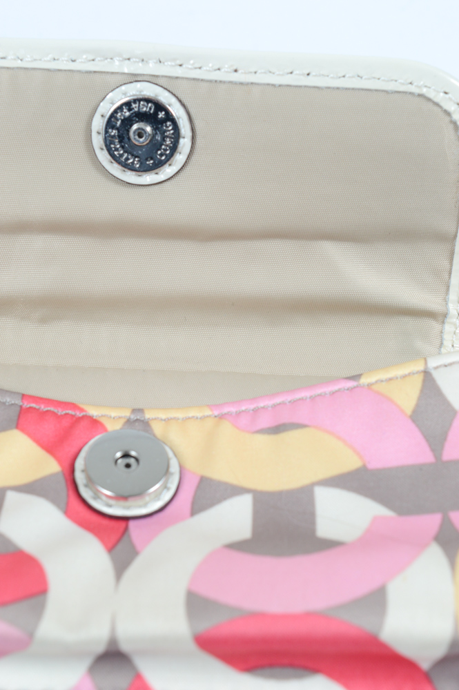 Coach Kristen Chain Link Wristlet Wallet and Signature Key Ring