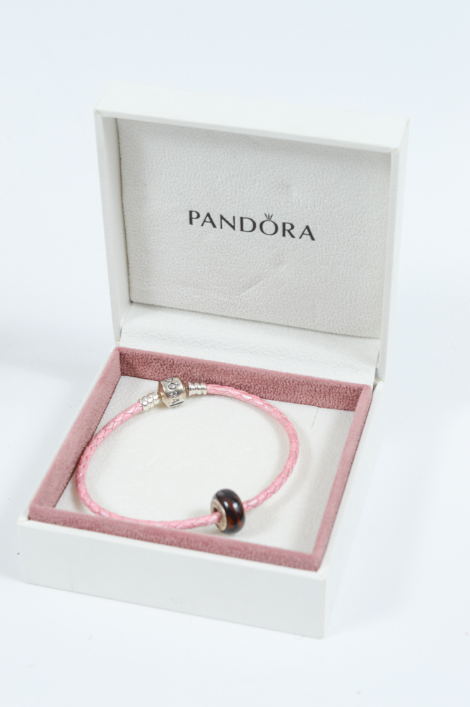 Collection of Sterling Silver Jewelry Featuring Pandora