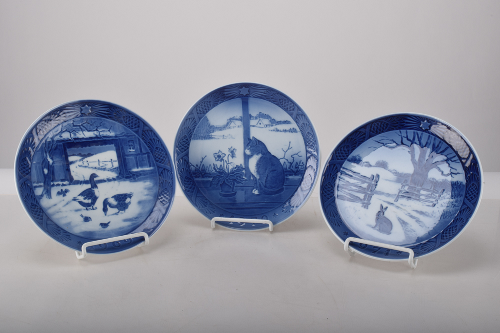 Royal Copenhagen Collectable Holiday Plates