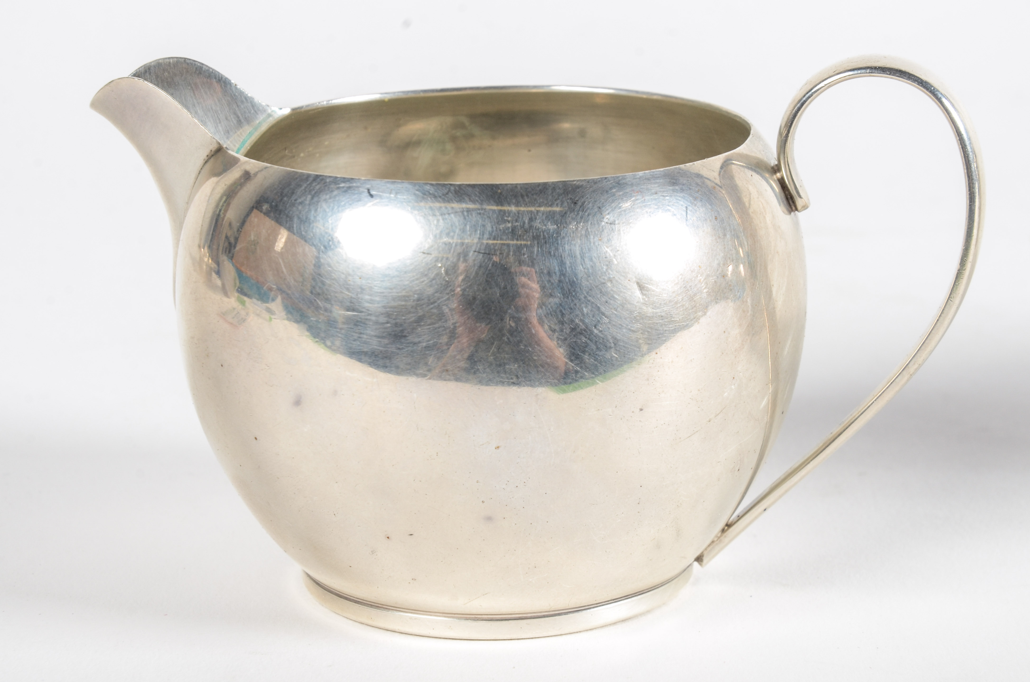 Watson Co. Sterling Silver Creamer Pitcher and Sugar Bowl