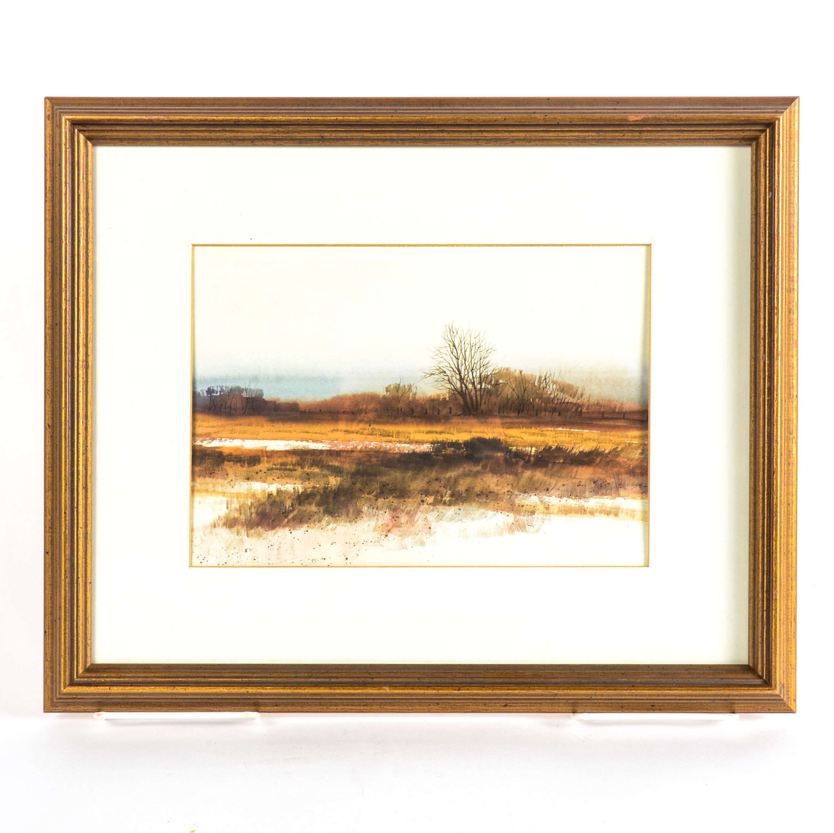 Alan Petersen "Bottom Land" Watercolor