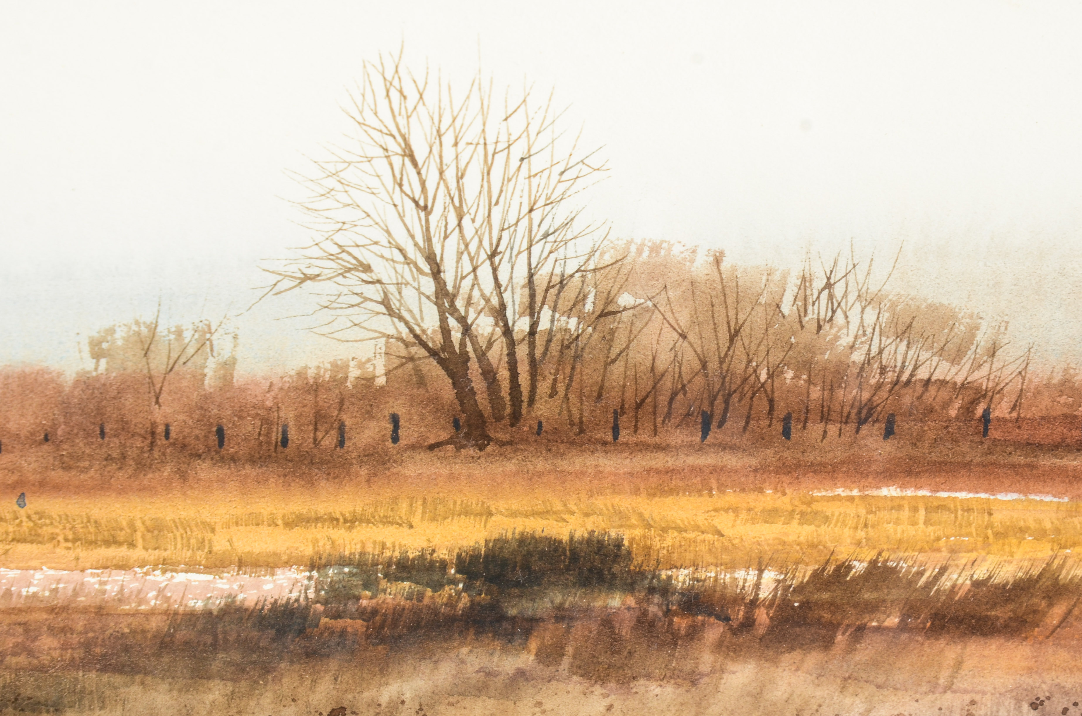 Alan Petersen "Bottom Land" Watercolor