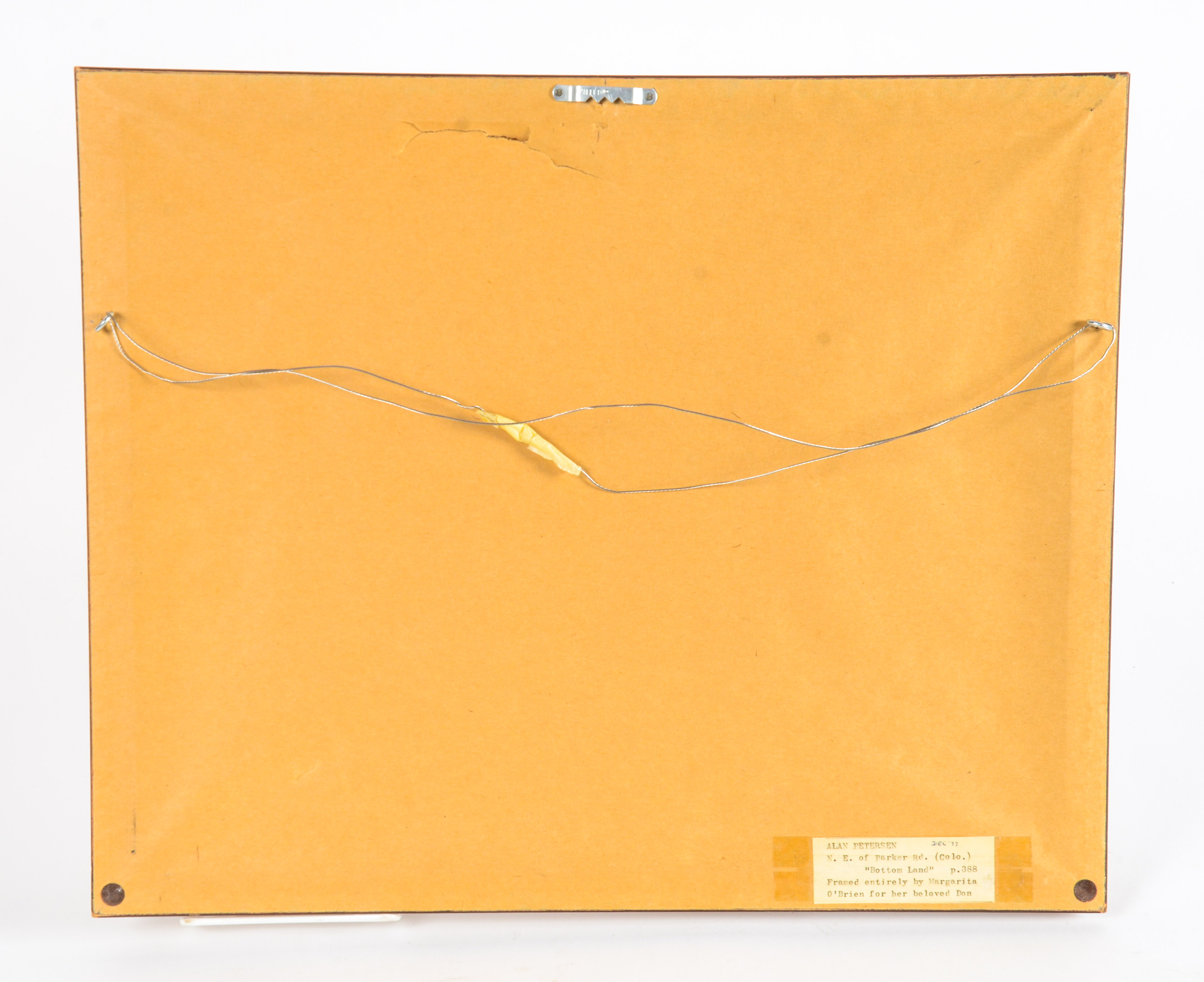 Alan Petersen "Bottom Land" Watercolor