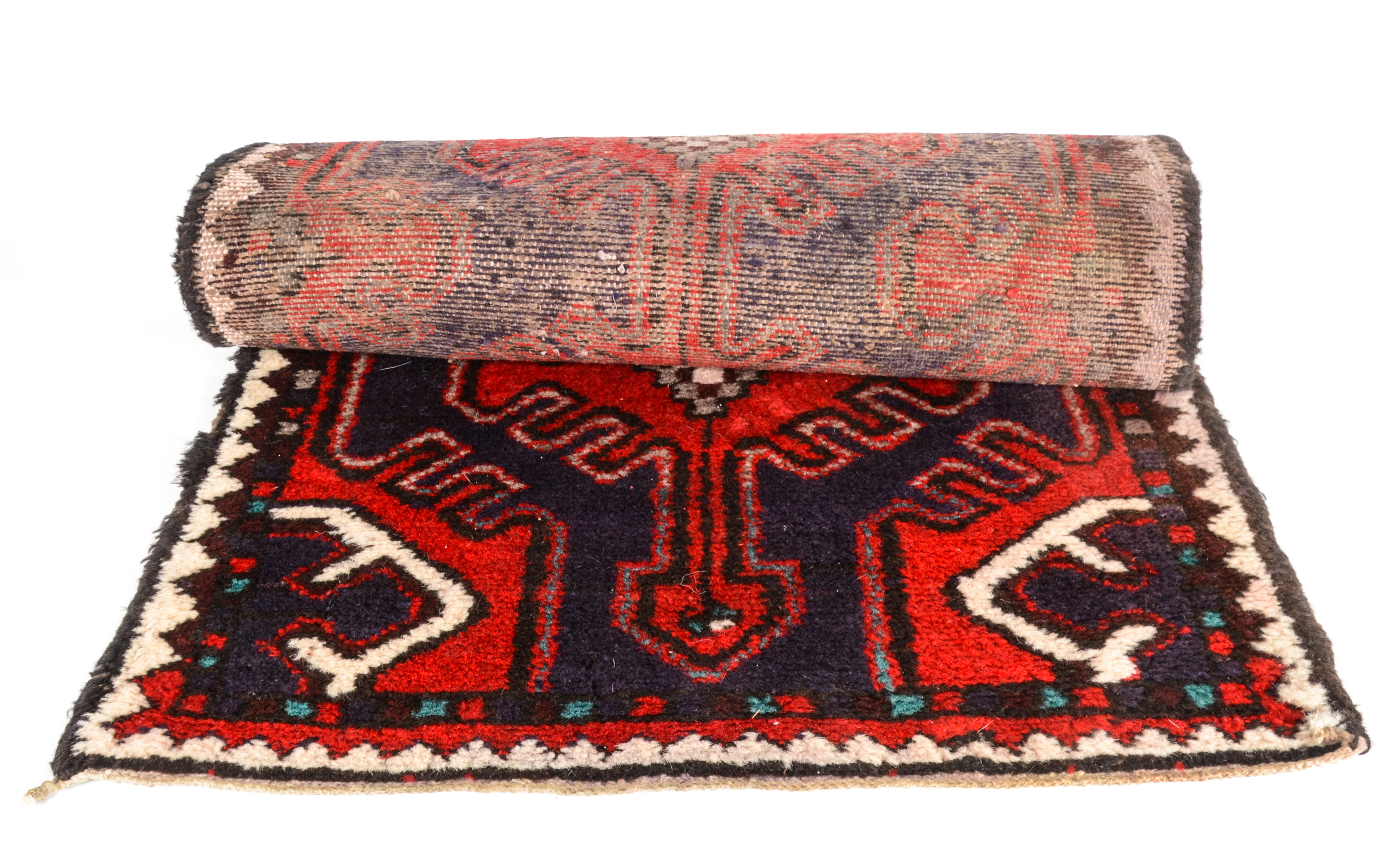 Hand-Knotted Shahsavan Wool Carpet Runner