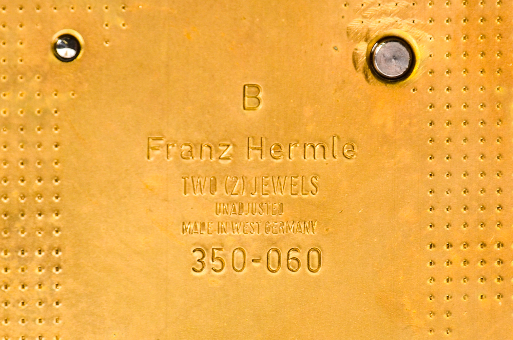 Large Brass and Wood Seth Thomas Mantel Clock