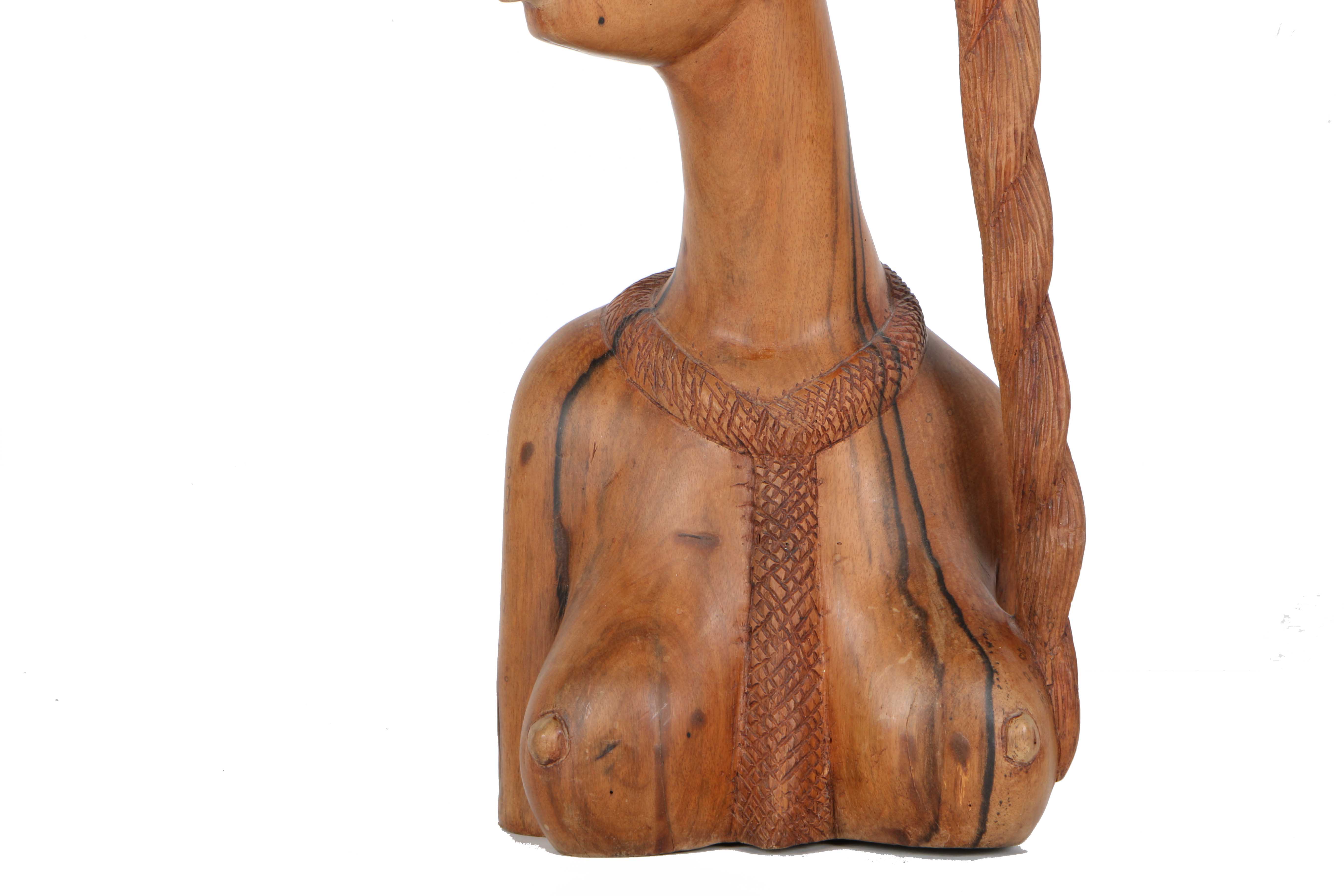 Wooden Carving of Woman