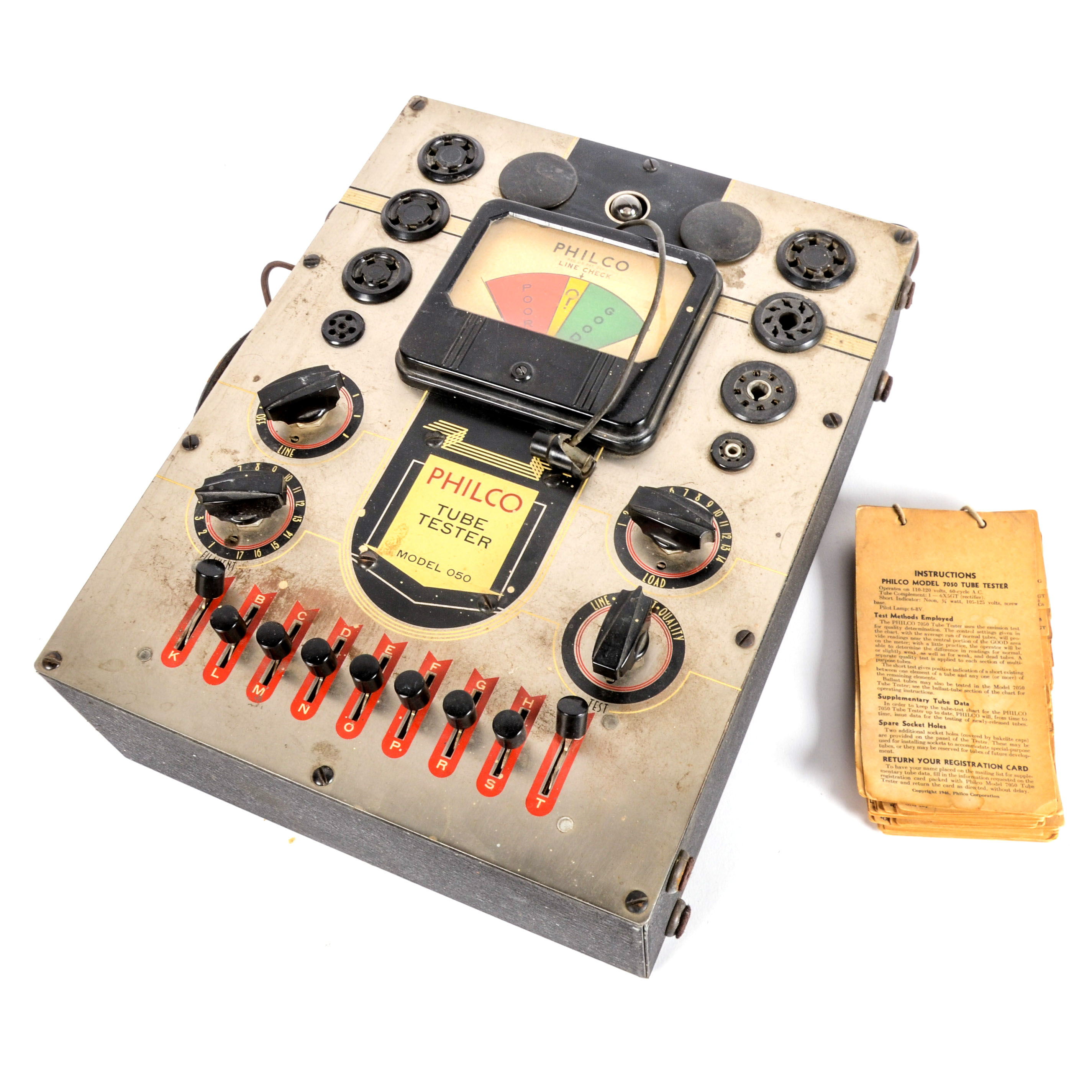 Vintage Philco 7050 Tube Tester