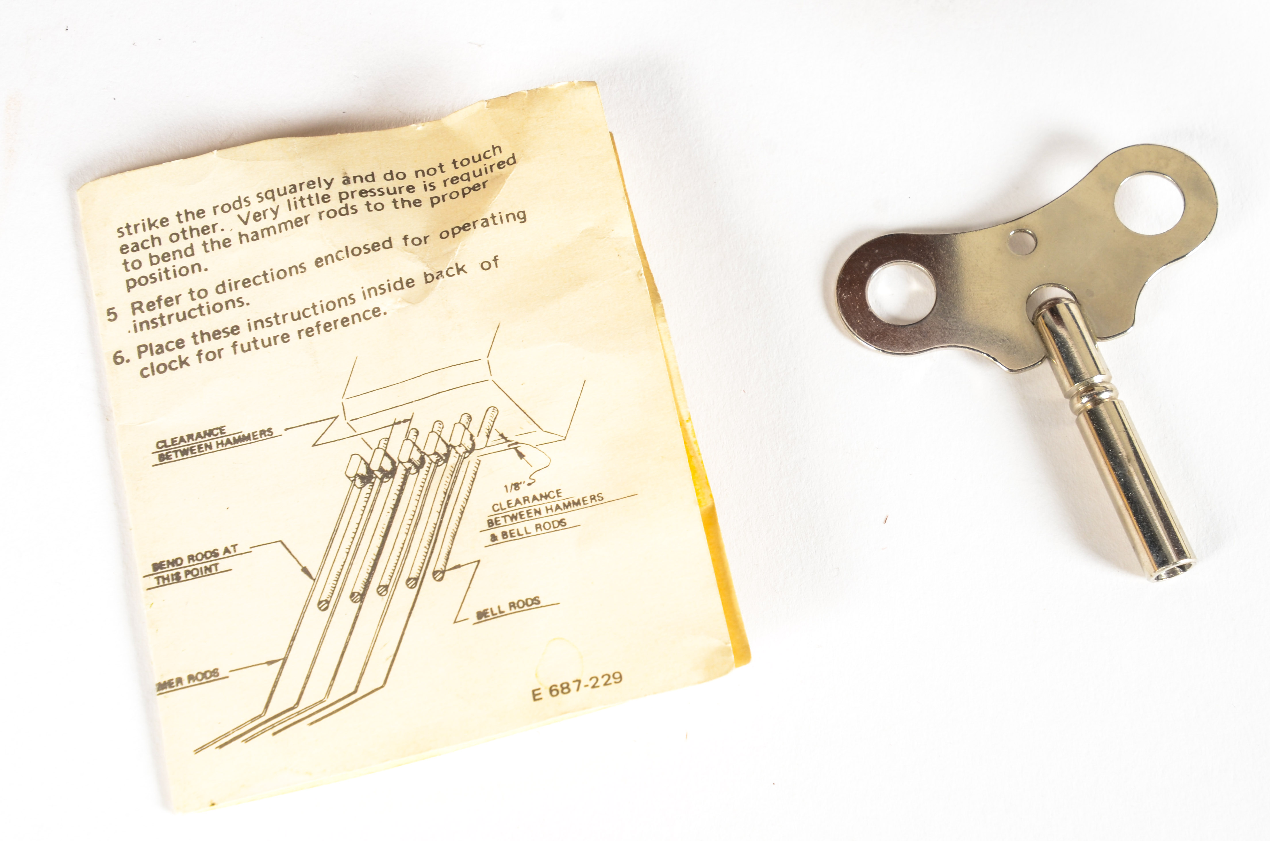 Large Brass and Wood Seth Thomas Mantel Clock