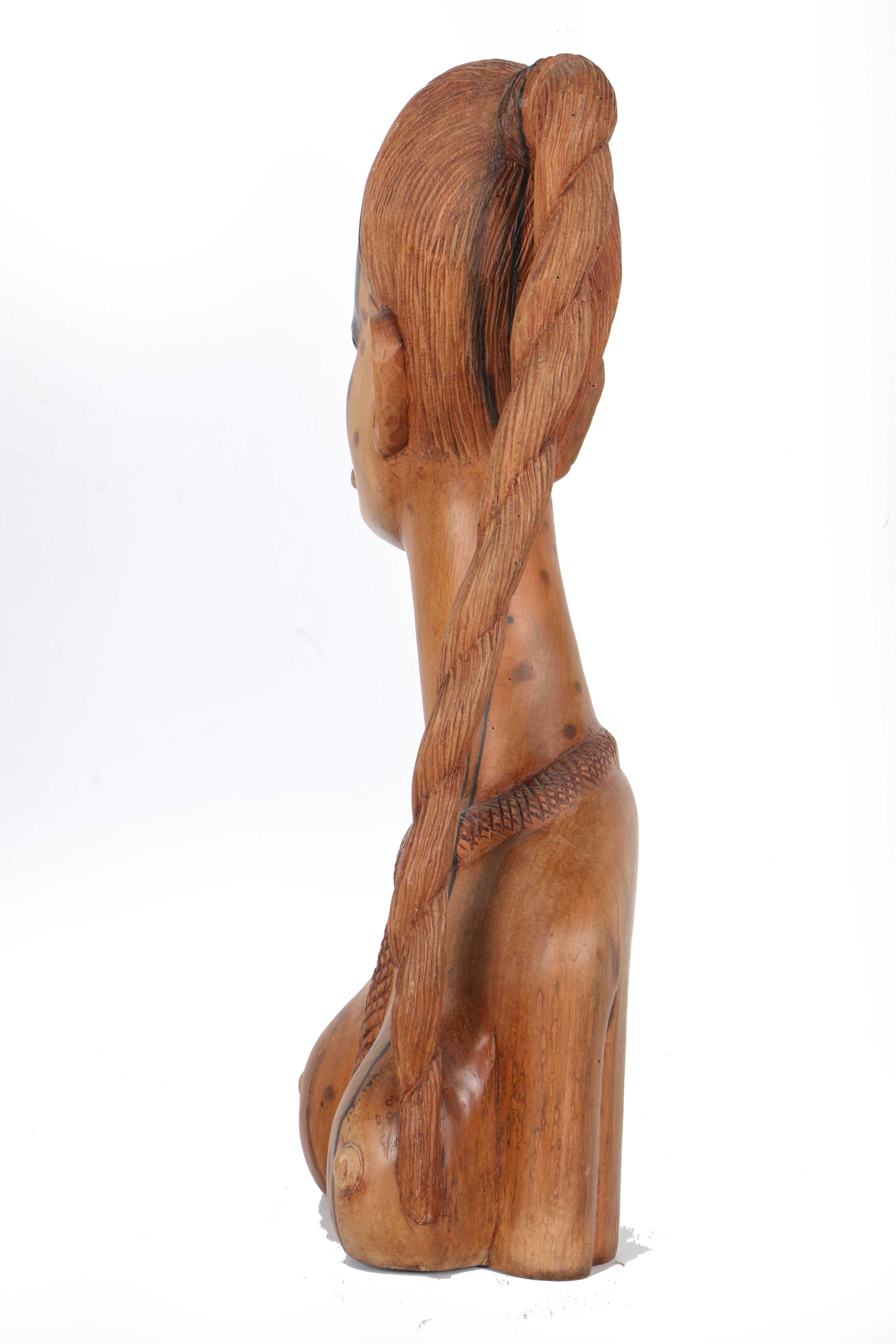 Wooden Carving of Woman