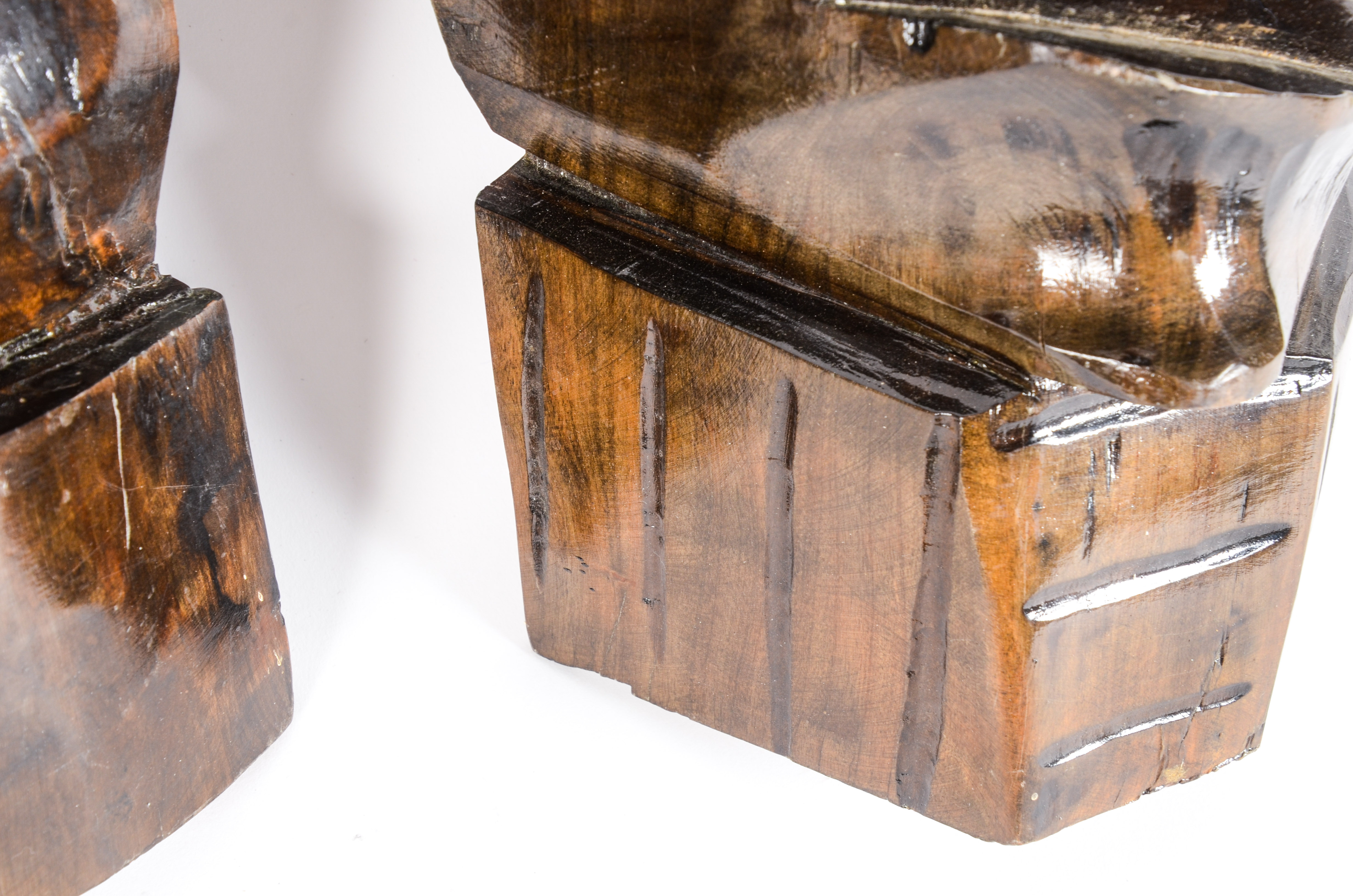 Group of Mexican Carved Wood Masks