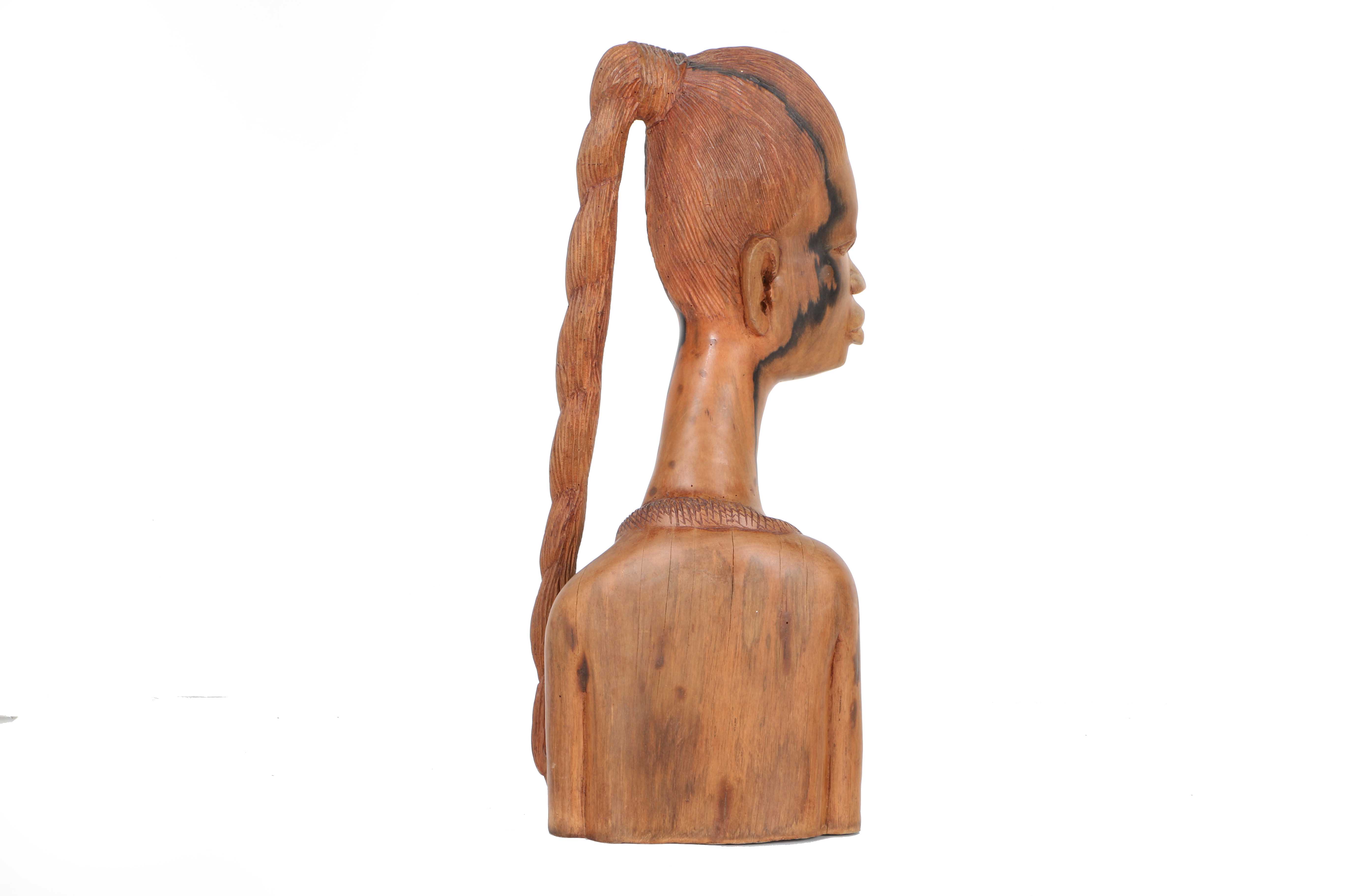 Wooden Carving of Woman