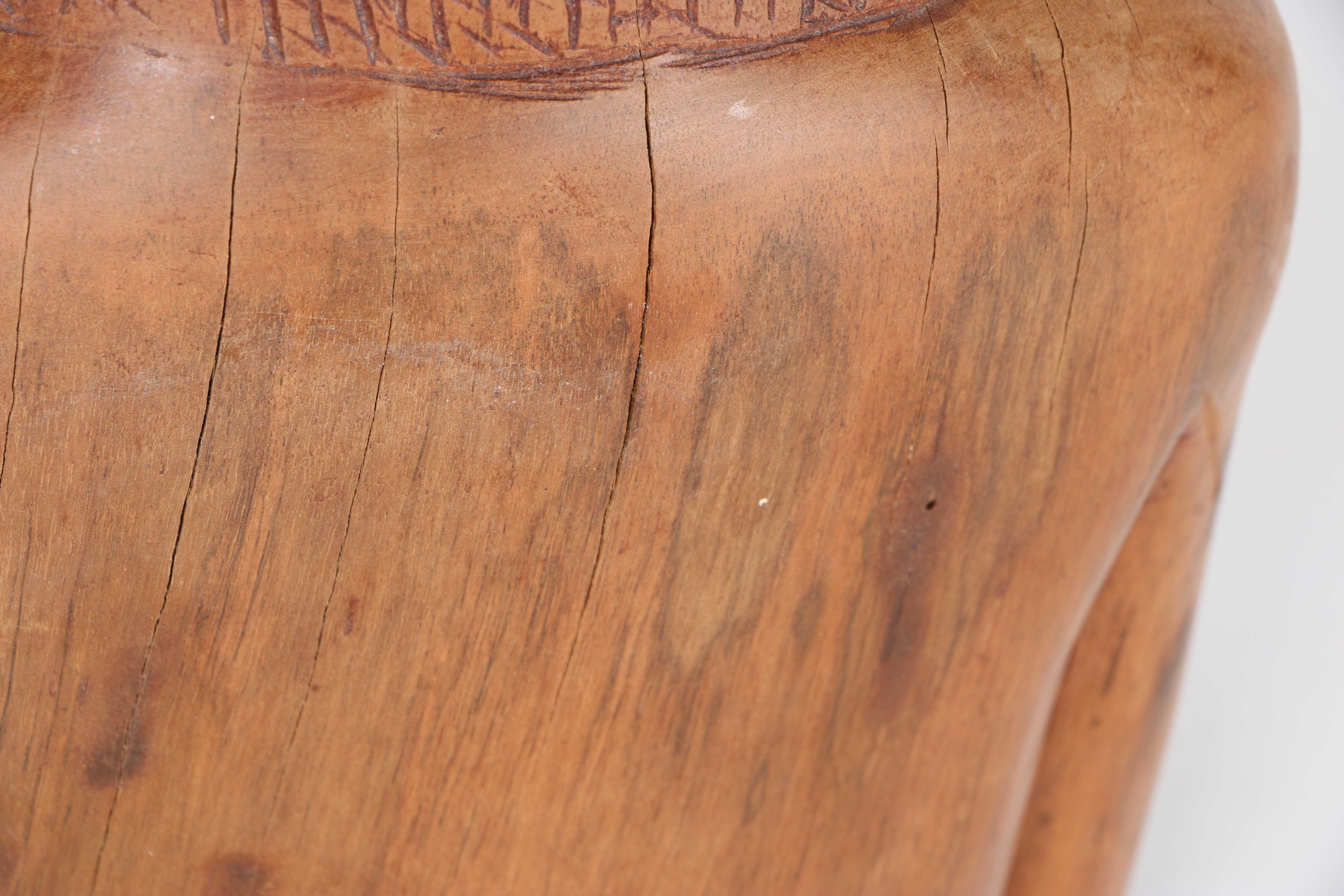 Wooden Carving of Woman