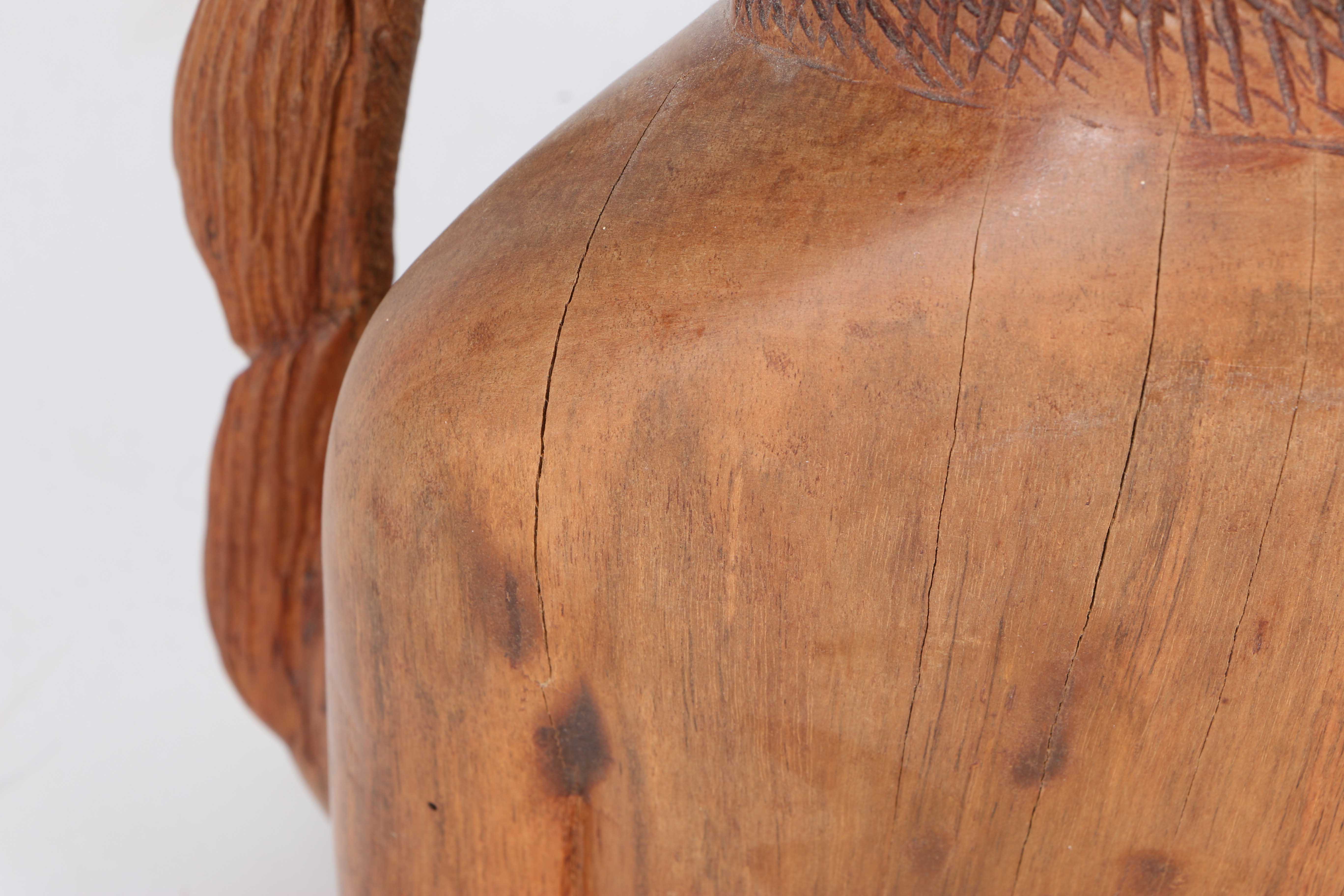 Wooden Carving of Woman